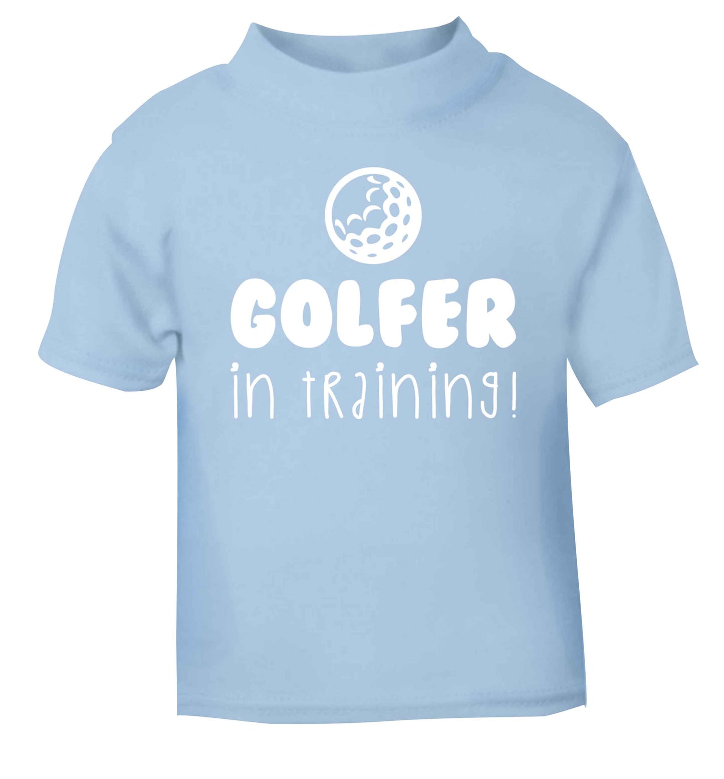 Golfer in training light blue Baby Toddler Tshirt 2 Years