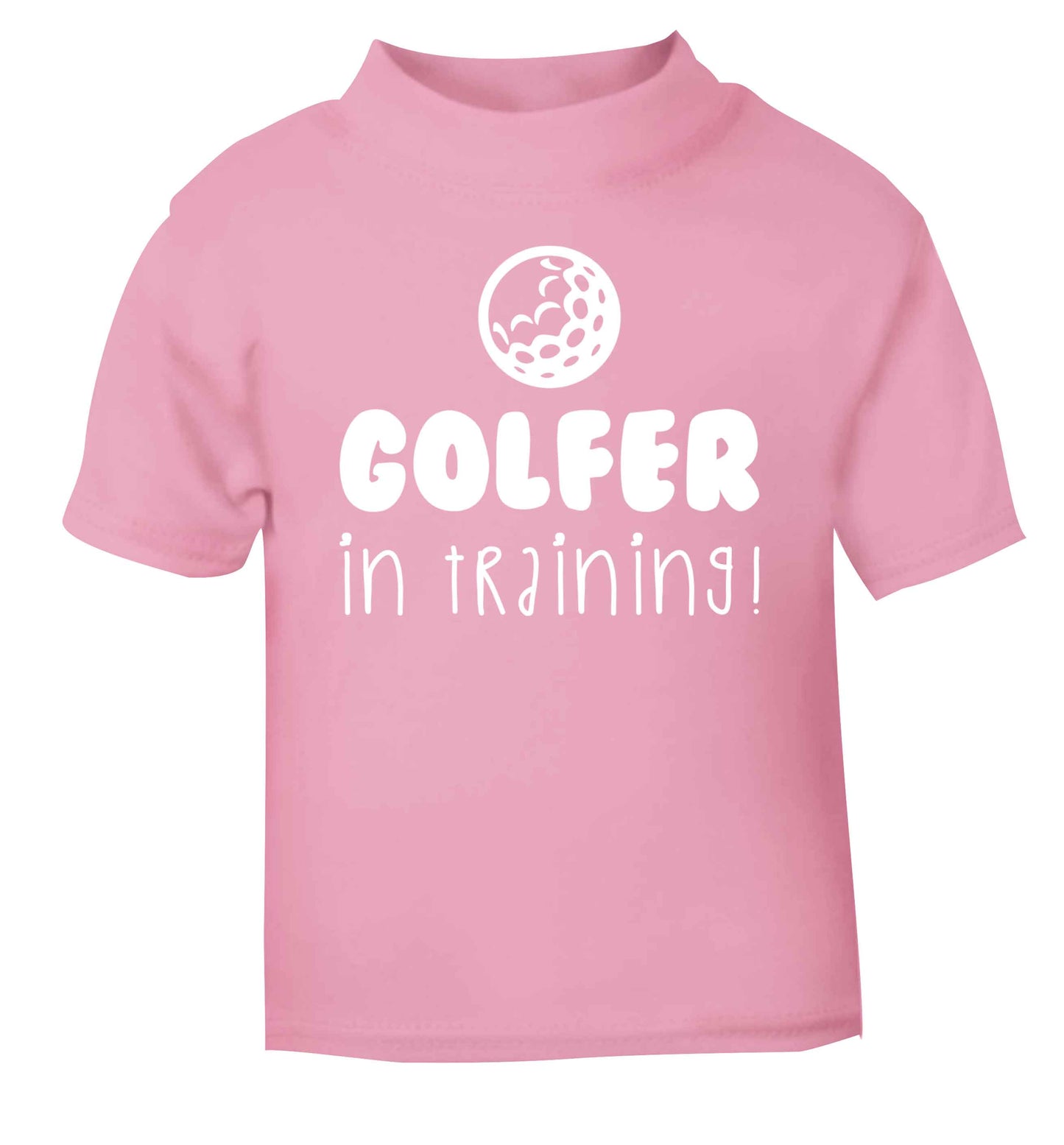 Golfer in training light pink Baby Toddler Tshirt 2 Years