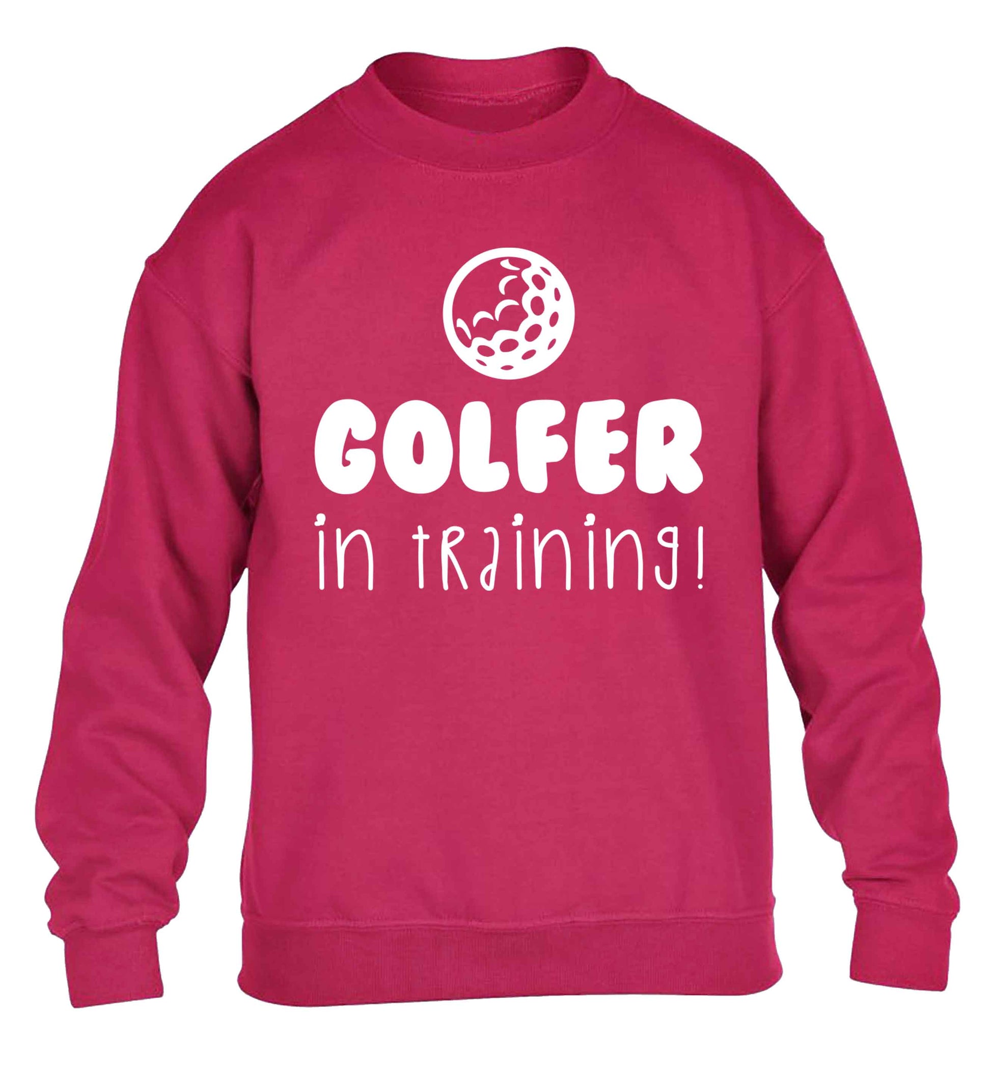 Golfer in training children's pink sweater 12-13 Years