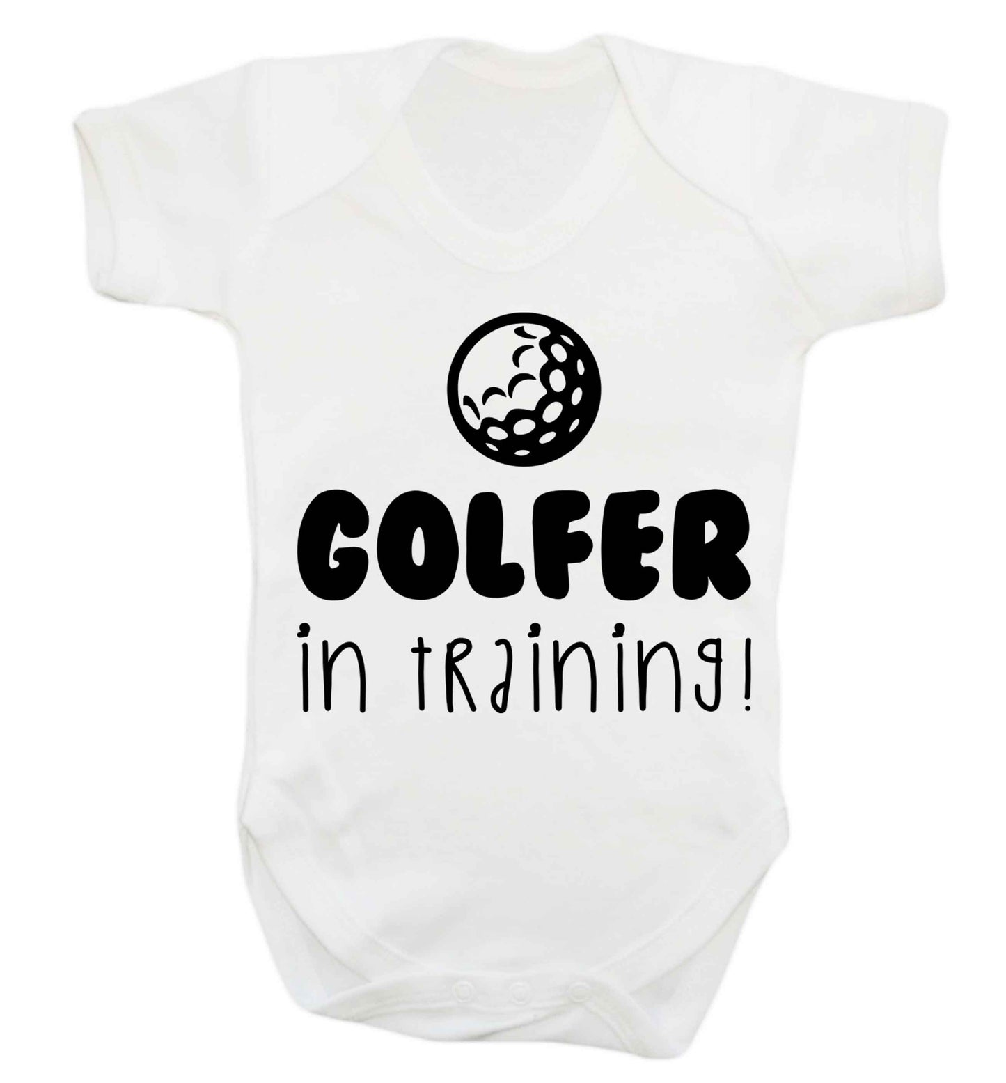 Golfer in training Baby Vest white 18-24 months