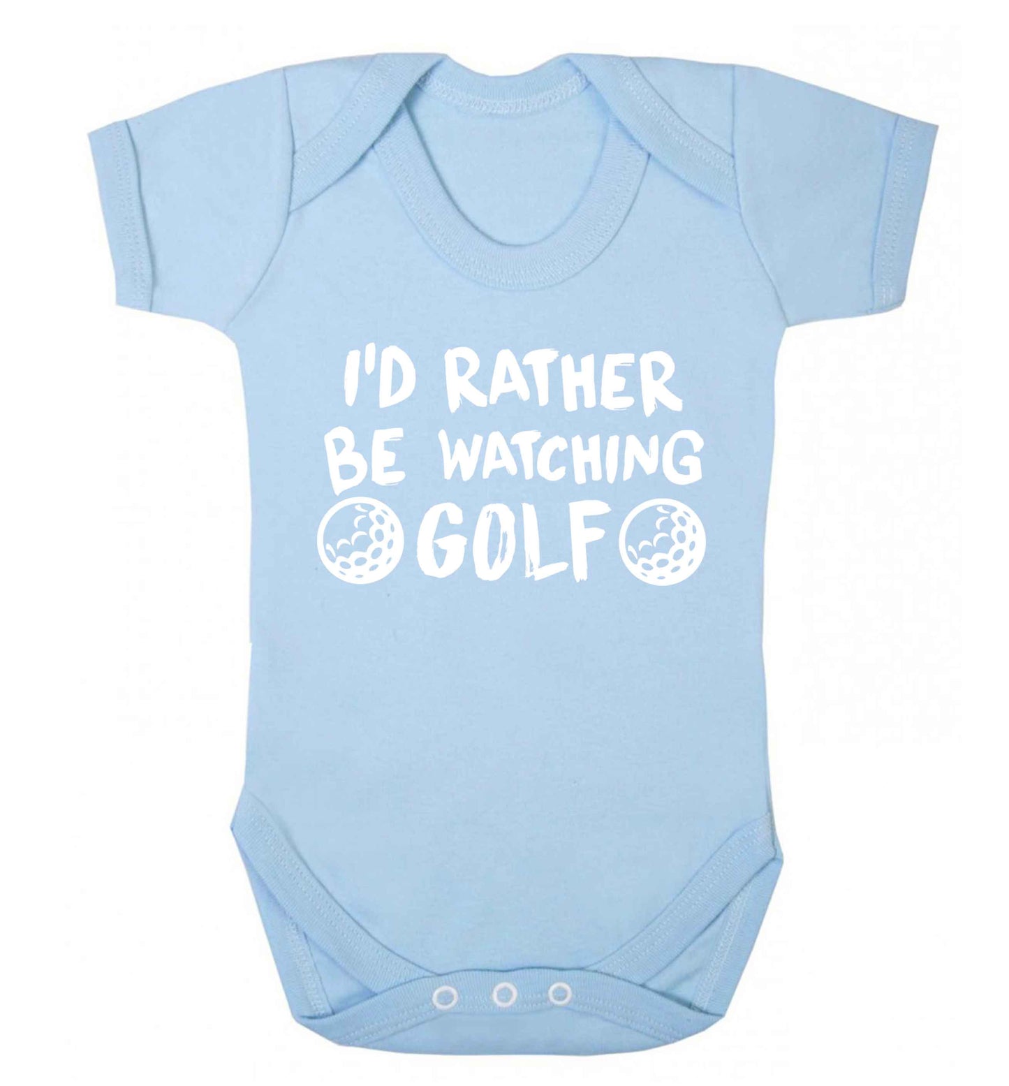 I'd rather be watching golf Baby Vest pale blue 18-24 months