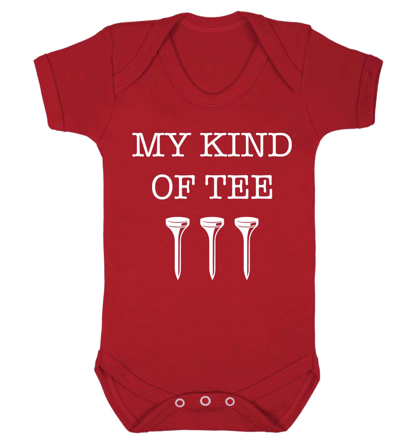 My kind of tee Baby Vest red 18-24 months