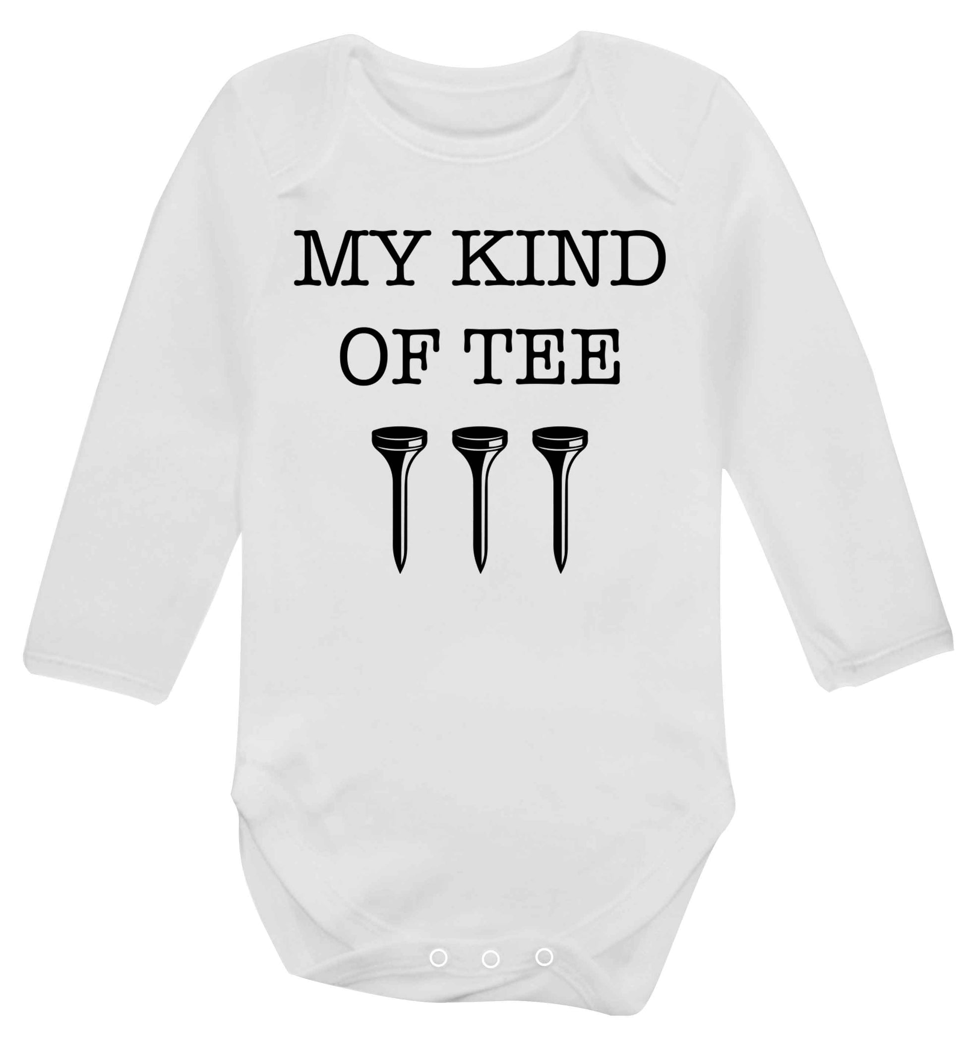 My kind of tee Baby Vest long sleeved white 6-12 months