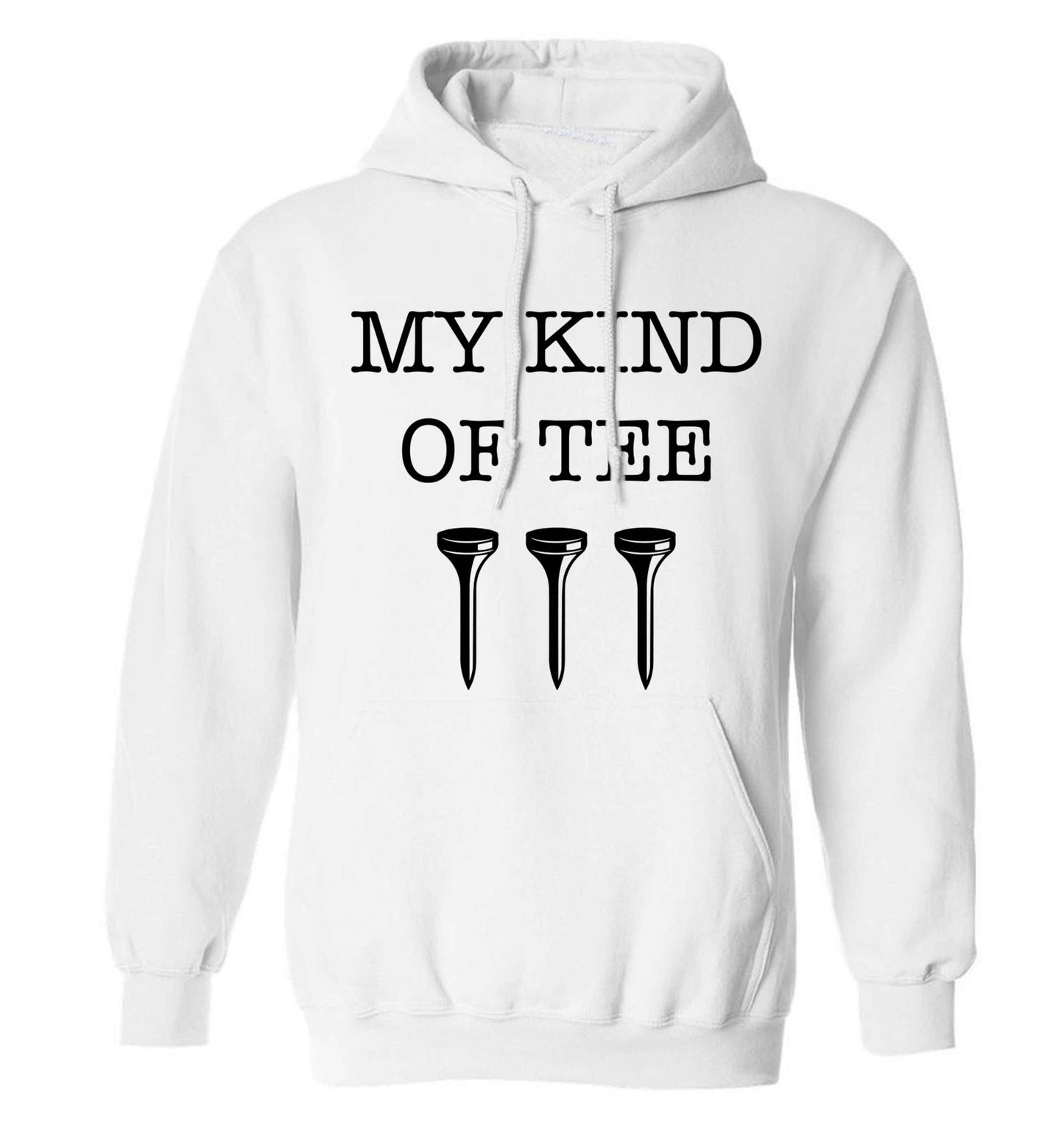 My kind of tee adults unisex white hoodie 2XL