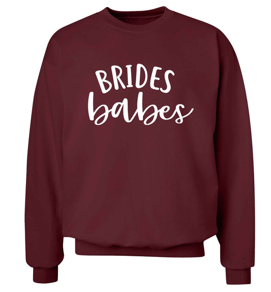 Brides Babes Adult's unisex maroon Sweater 2XL