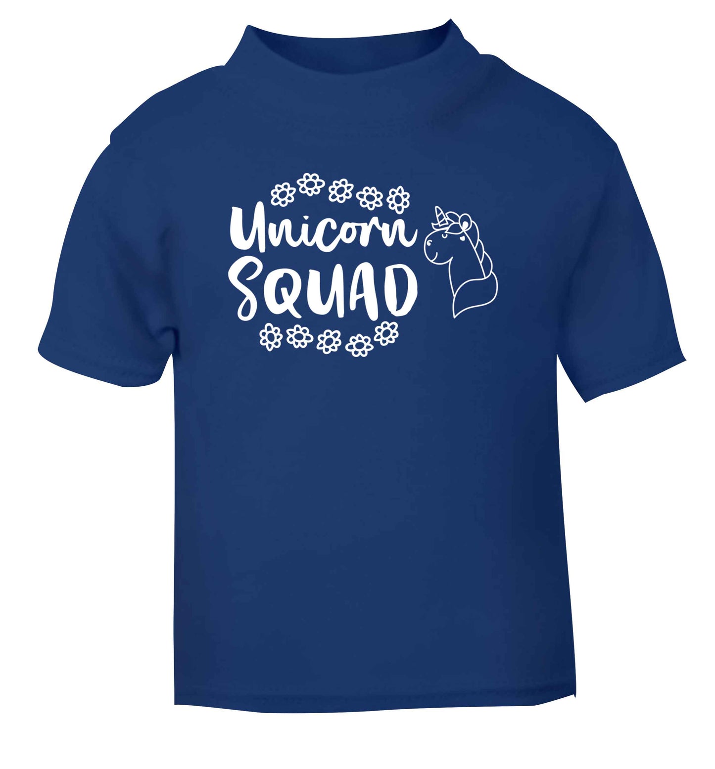 Unicorn Squad blue Baby Toddler Tshirt 2 Years