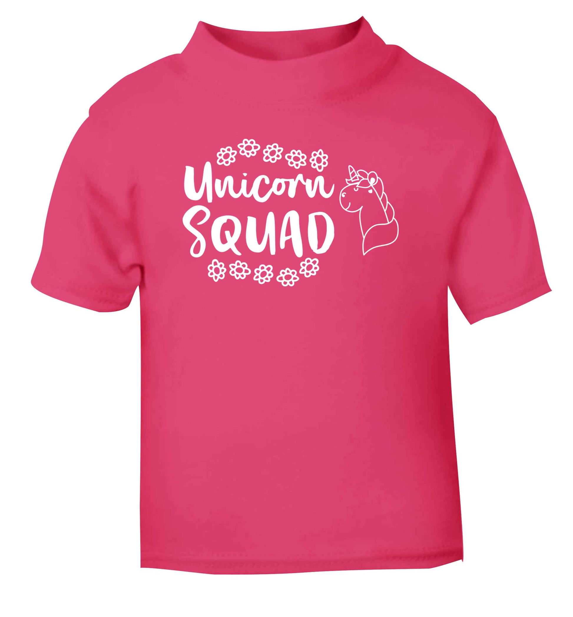 Unicorn Squad pink Baby Toddler Tshirt 2 Years