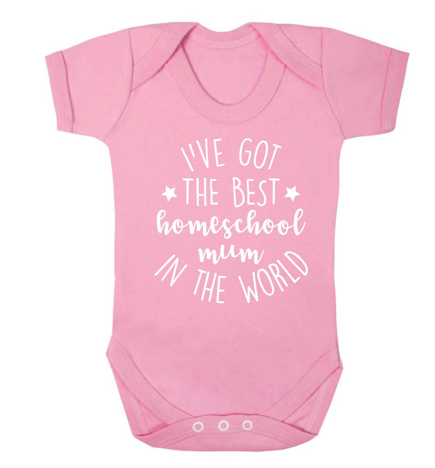 I've got the best homeschool mum in the world Baby Vest pale pink 18-24 months