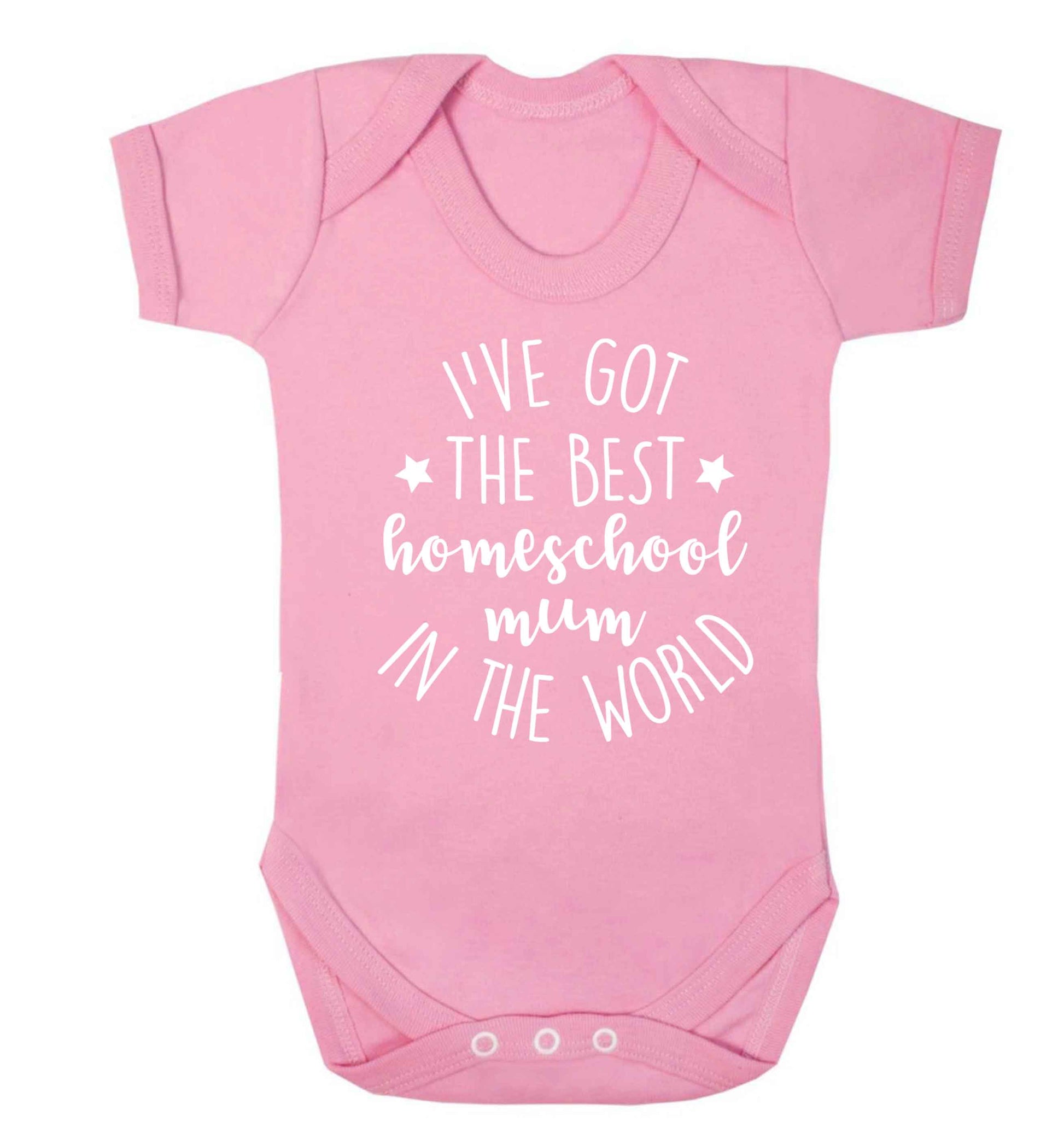 I've got the best homeschool mum in the world Baby Vest pale pink 18-24 months