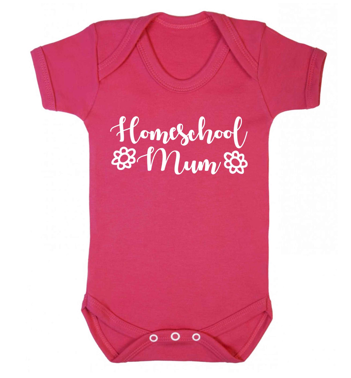 Homeschool mum Baby Vest dark pink 18-24 months