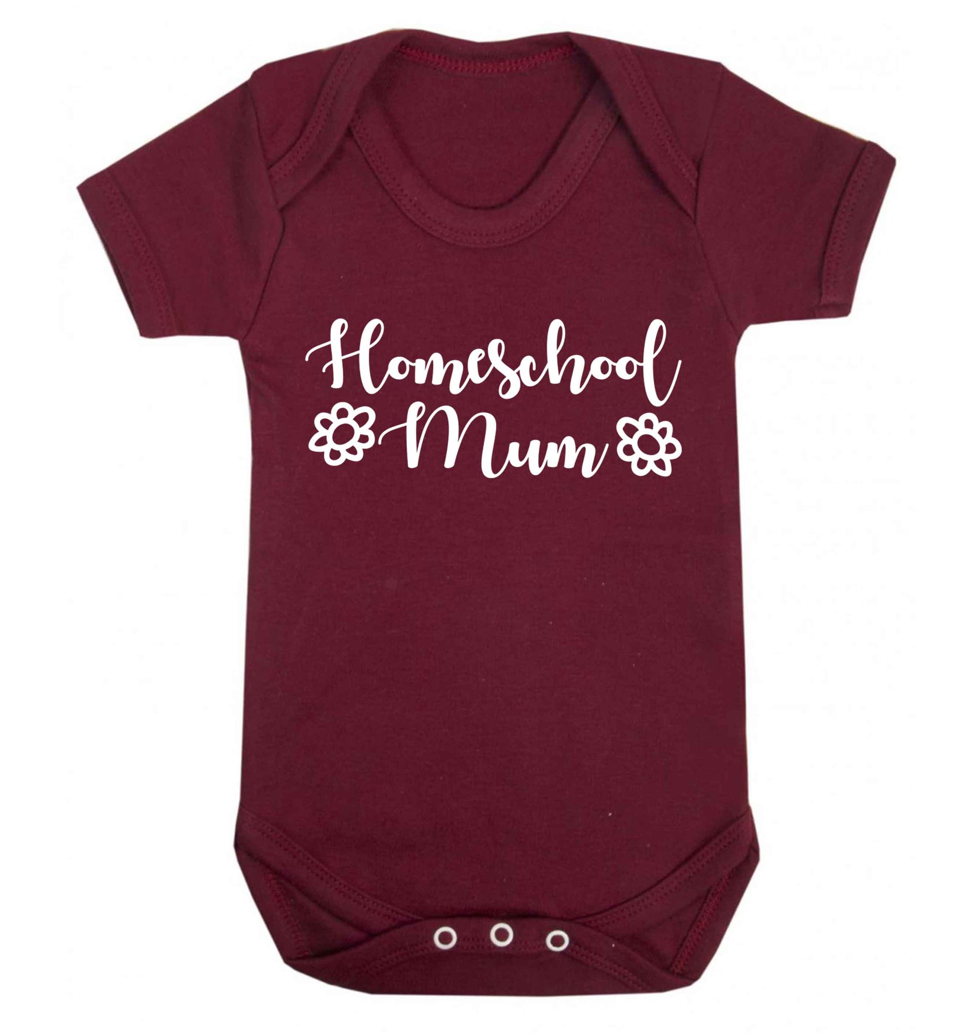 Homeschool mum Baby Vest maroon 18-24 months