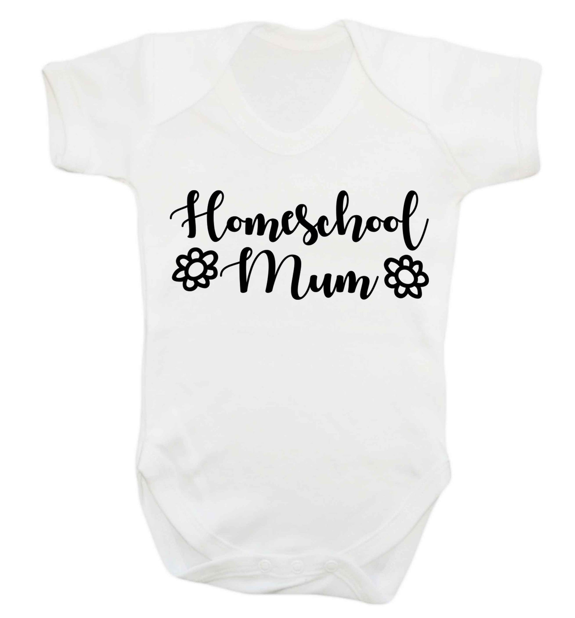 Homeschool mum Baby Vest white 18-24 months