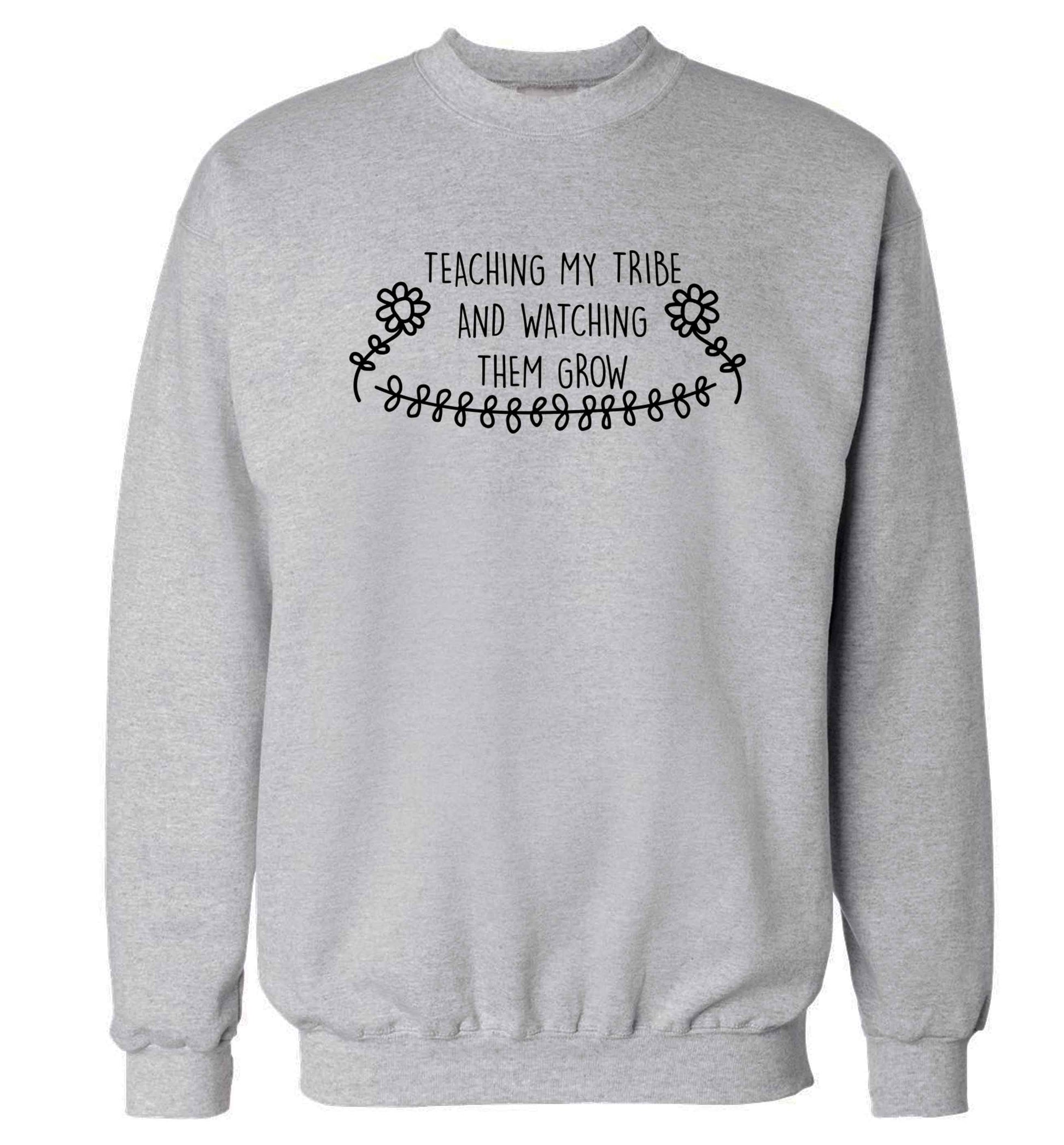 Teaching my tribe and watching them grow Adult's unisex grey Sweater 2XL