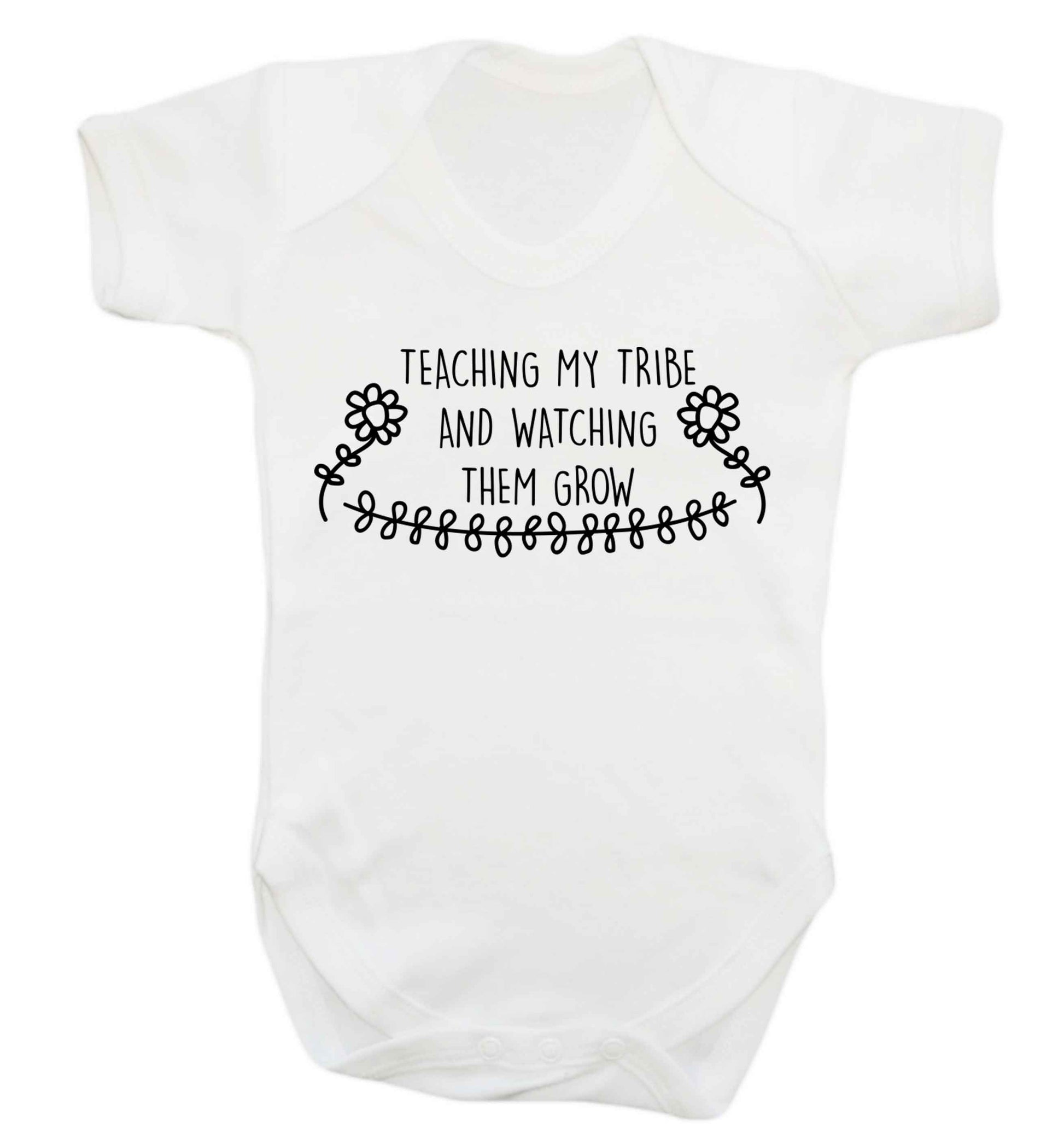 Teaching my tribe and watching them grow Baby Vest white 18-24 months