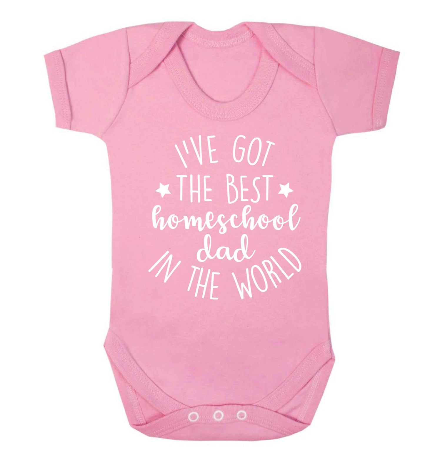 I've got the best homeschool dad in the world Baby Vest pale pink 18-24 months