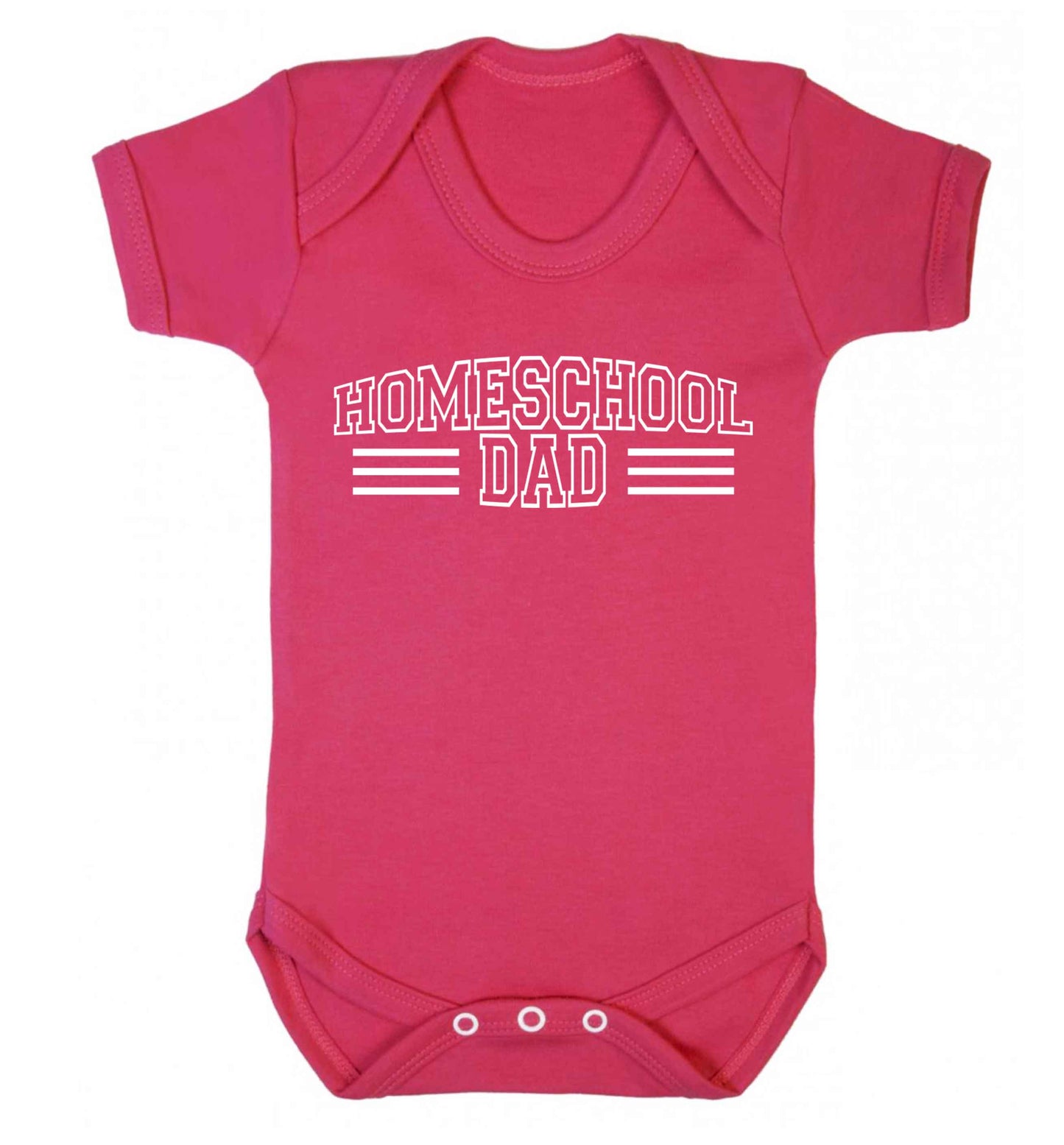 Homeschool dad Baby Vest dark pink 18-24 months