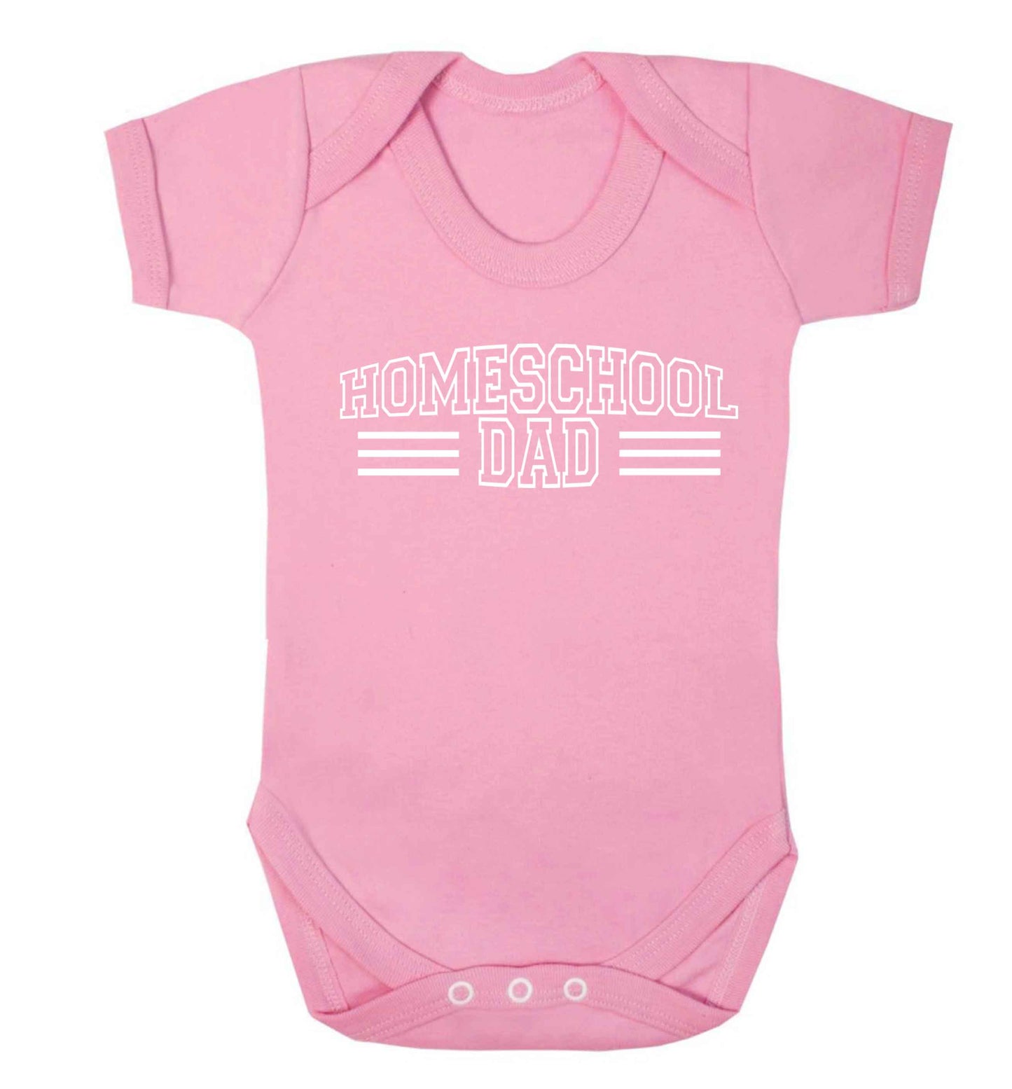 Homeschool dad Baby Vest pale pink 18-24 months