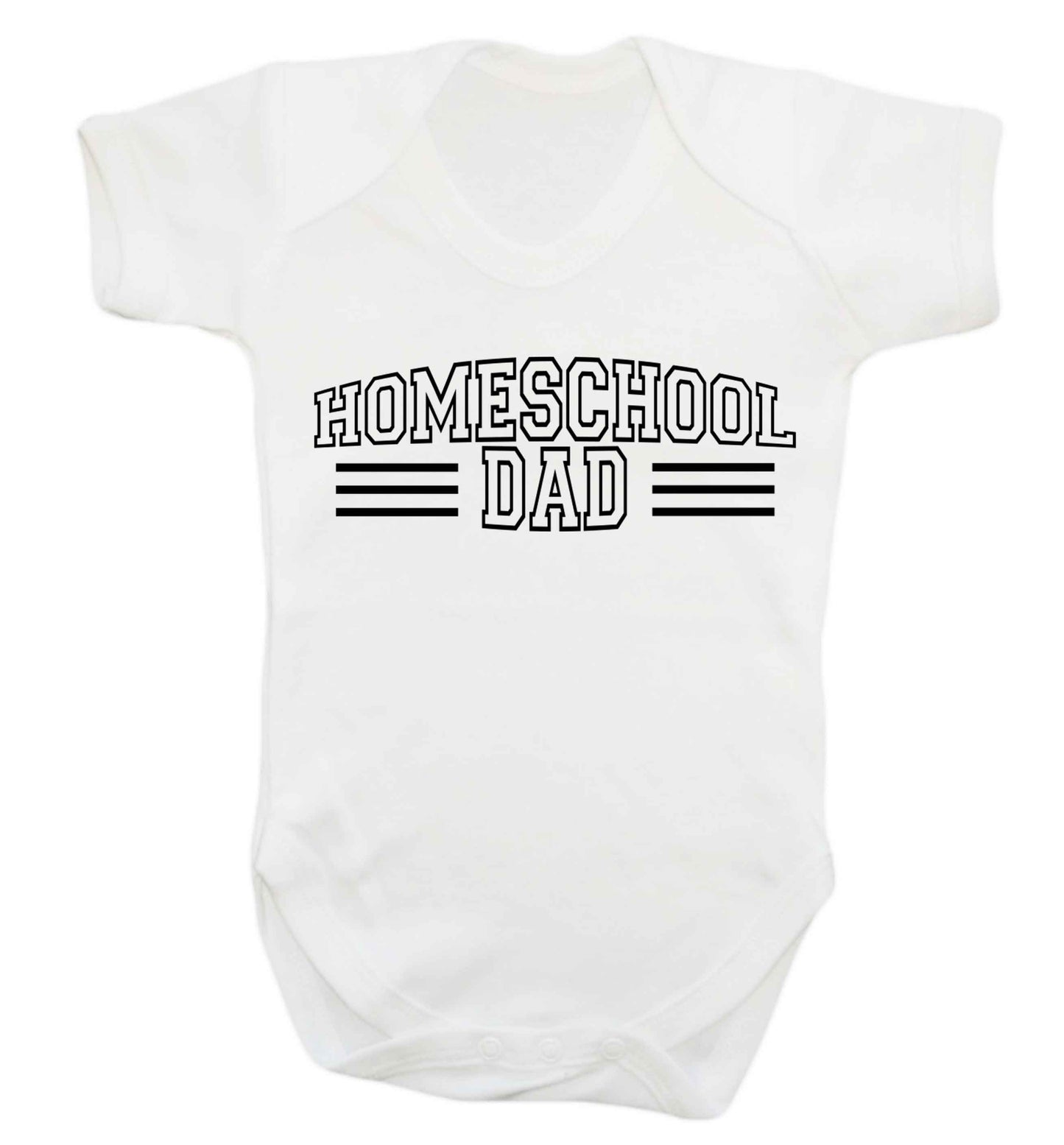 Homeschool dad Baby Vest white 18-24 months