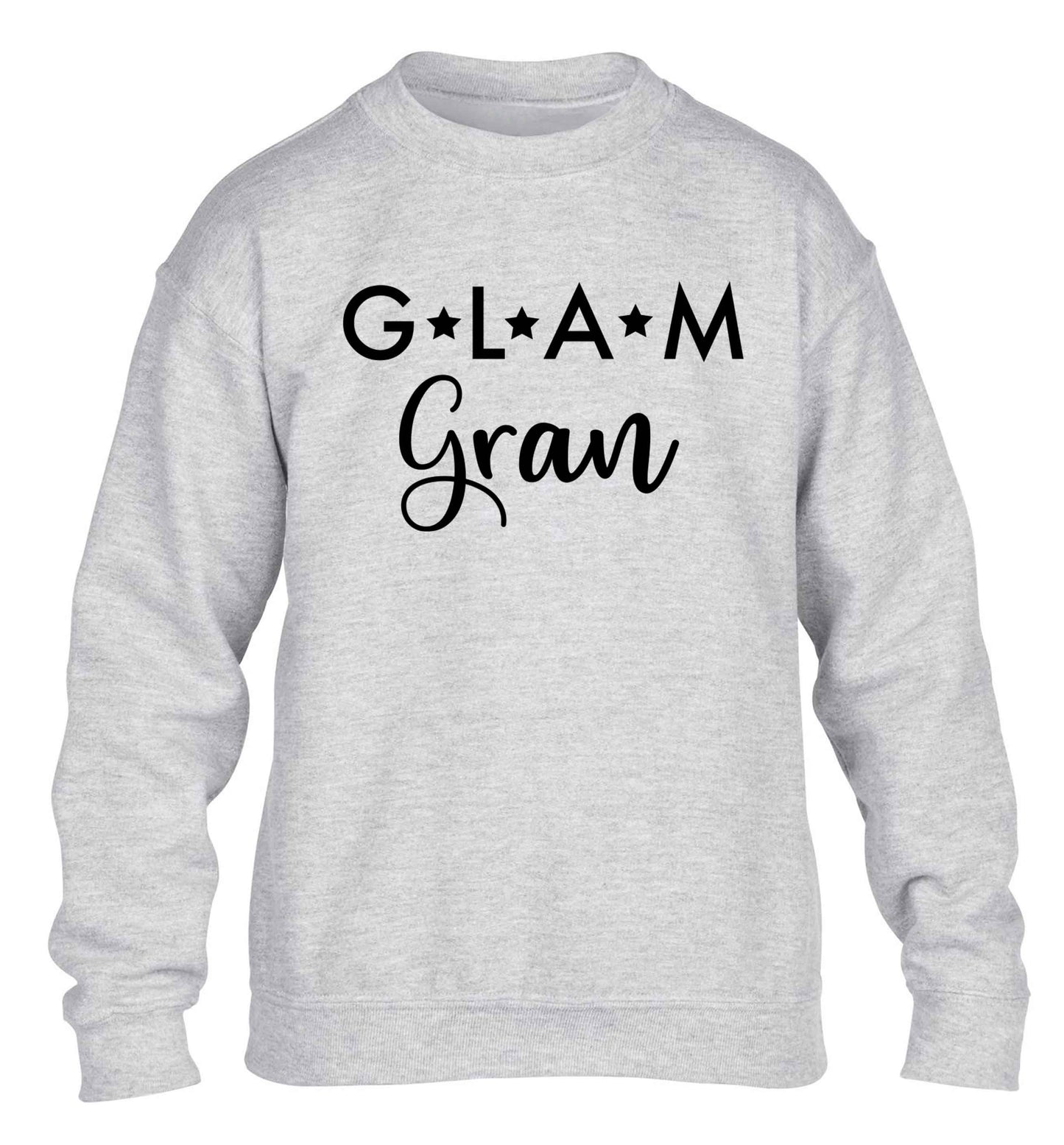 Glam Gran children's grey sweater 12-13 Years