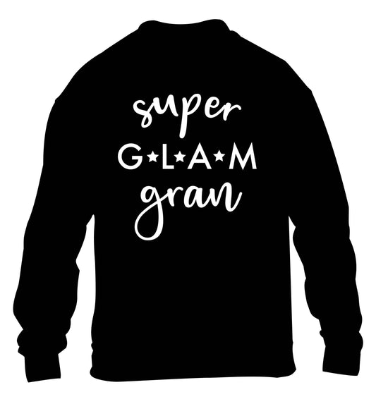 Super glam gran children's black sweater 12-13 Years