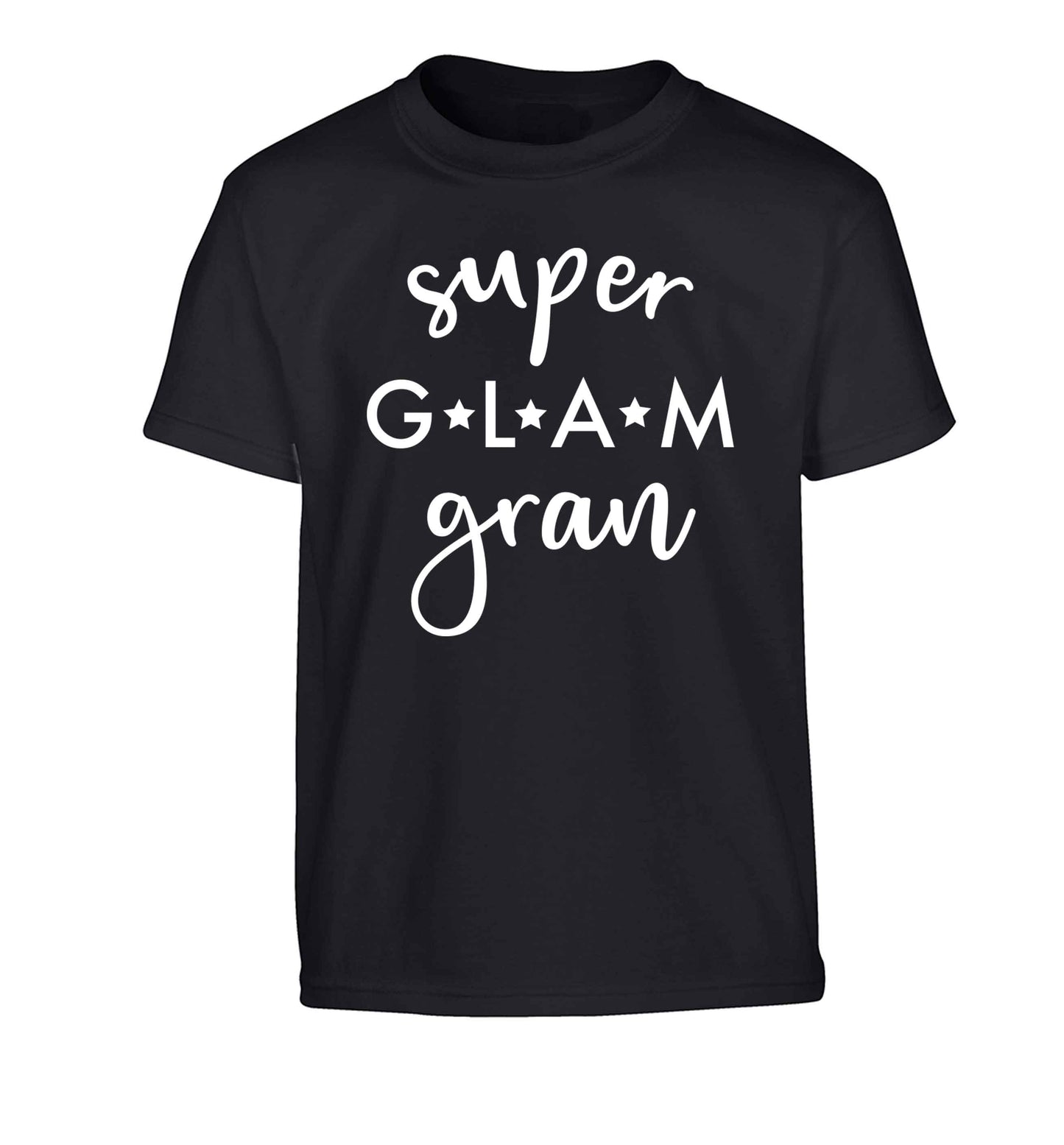 Super glam gran Children's black Tshirt 12-13 Years