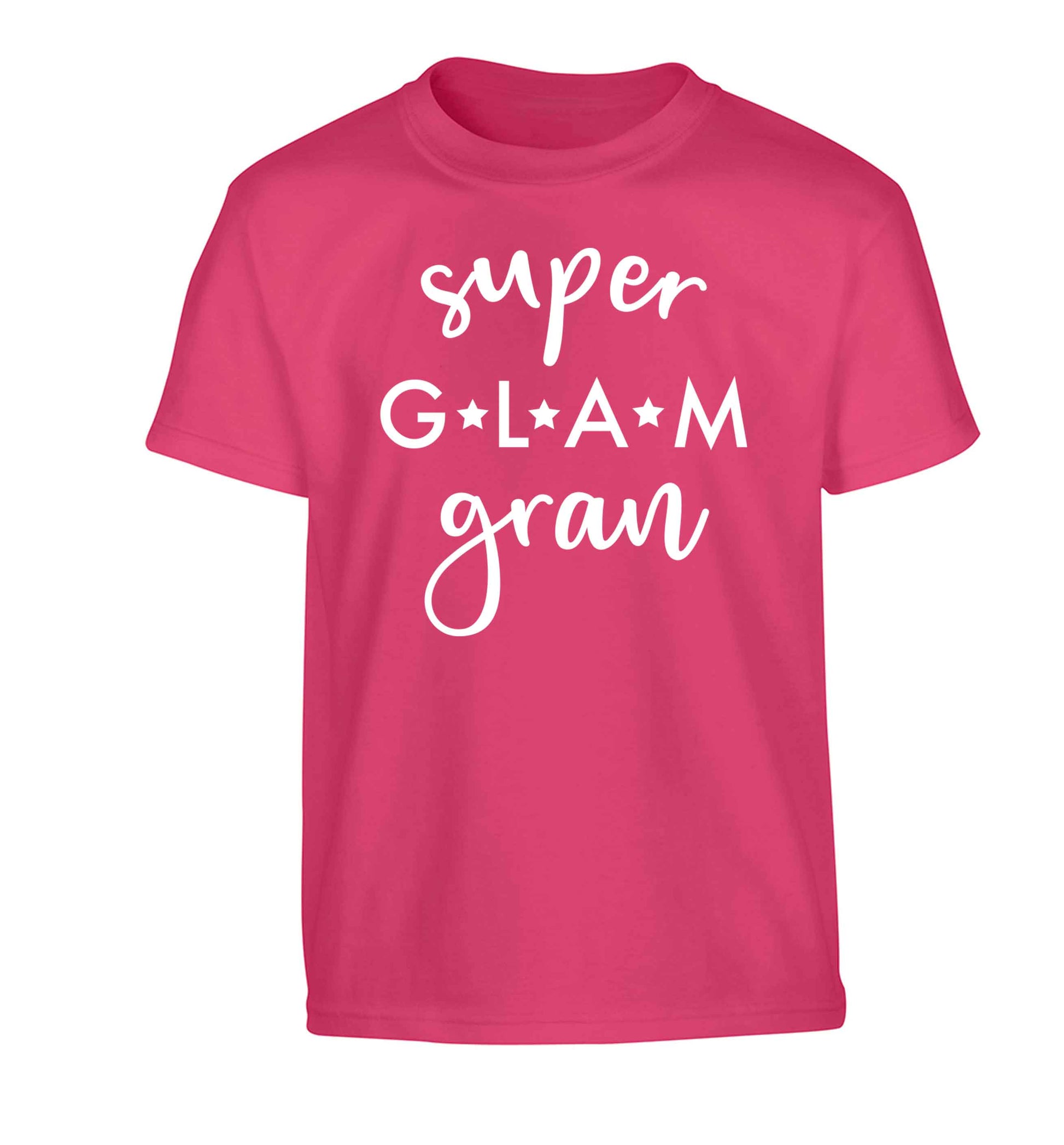 Super glam gran Children's pink Tshirt 12-13 Years