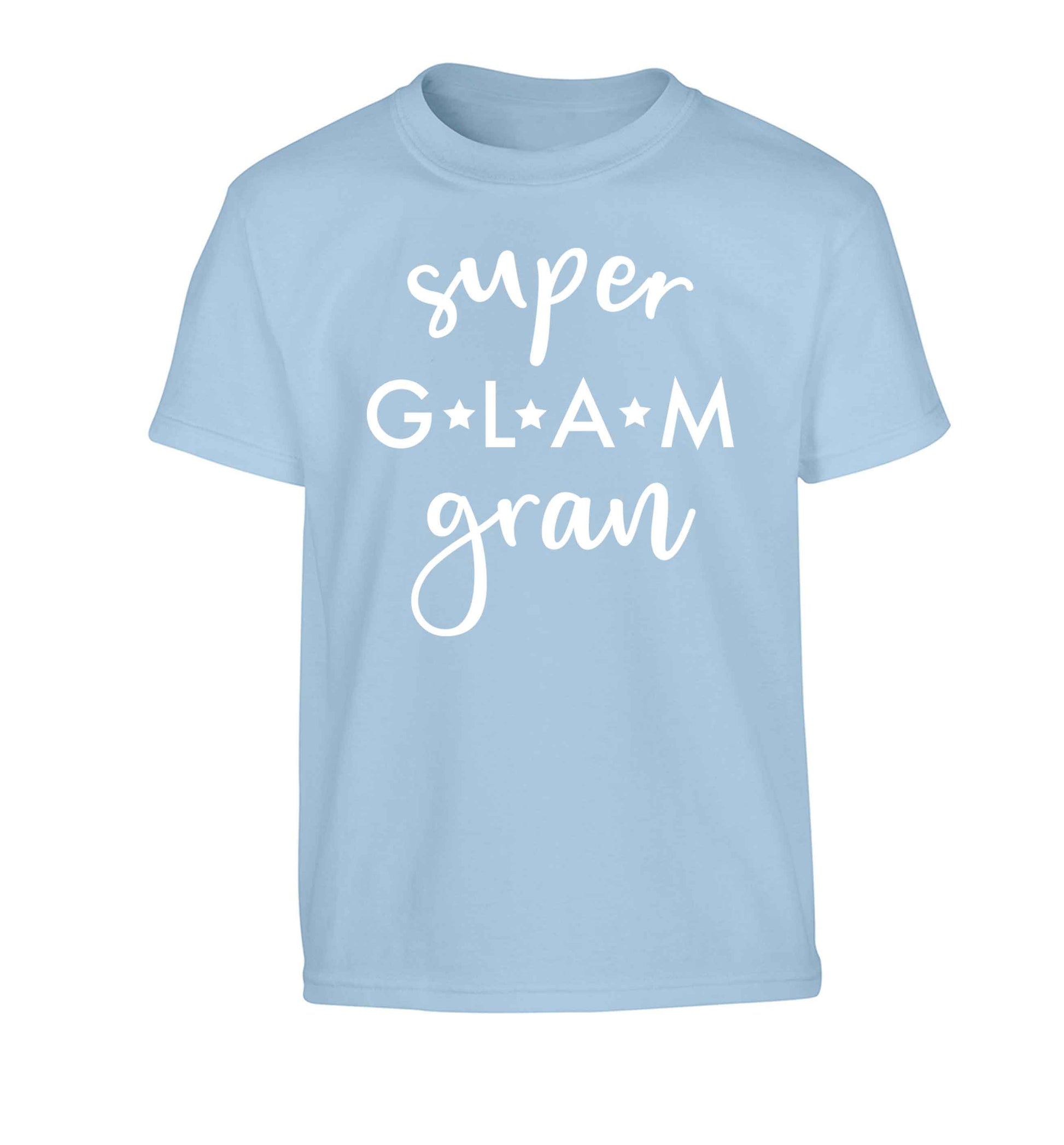 Super glam gran Children's light blue Tshirt 12-13 Years