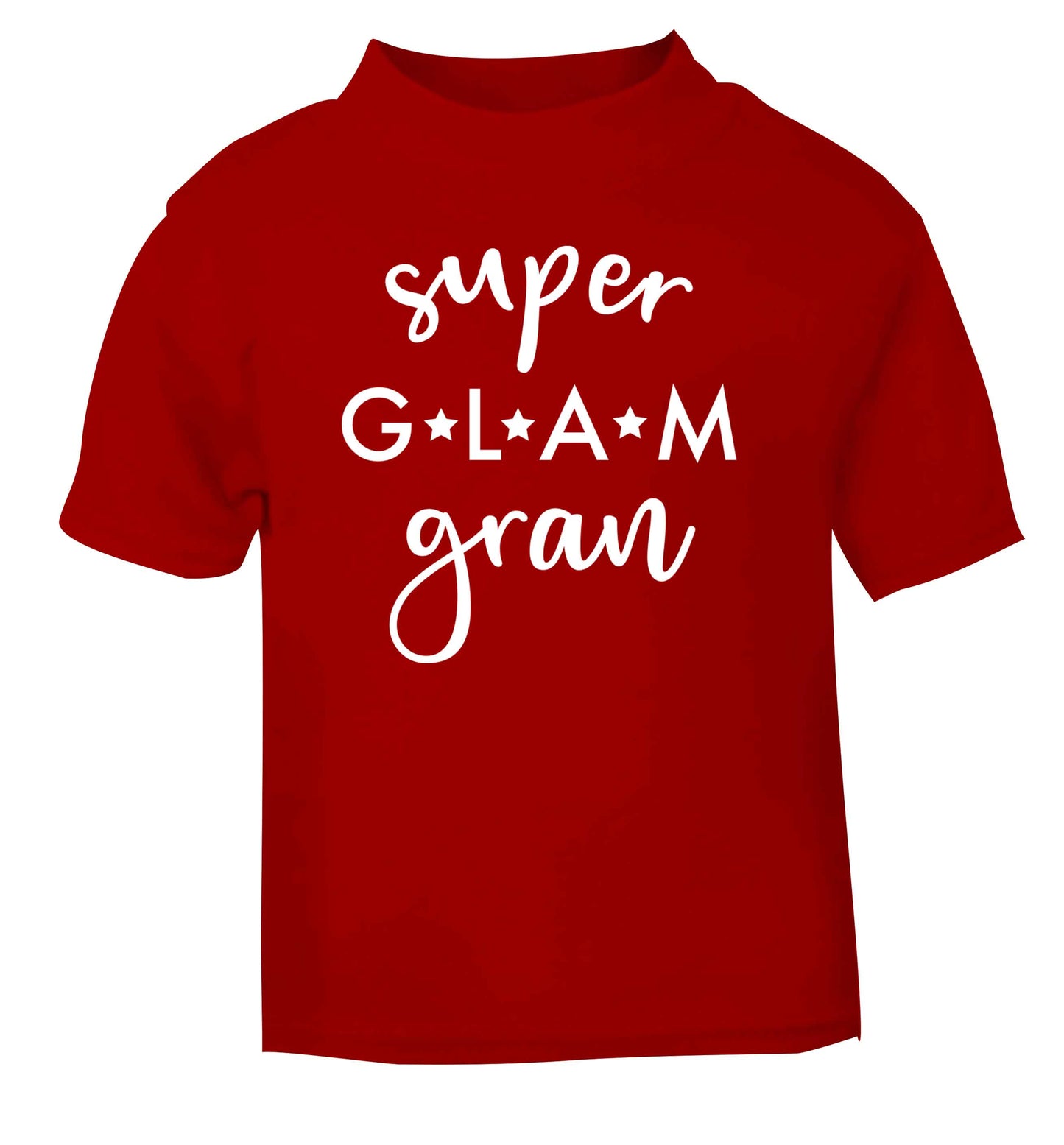 Super glam gran red Baby Toddler Tshirt 2 Years