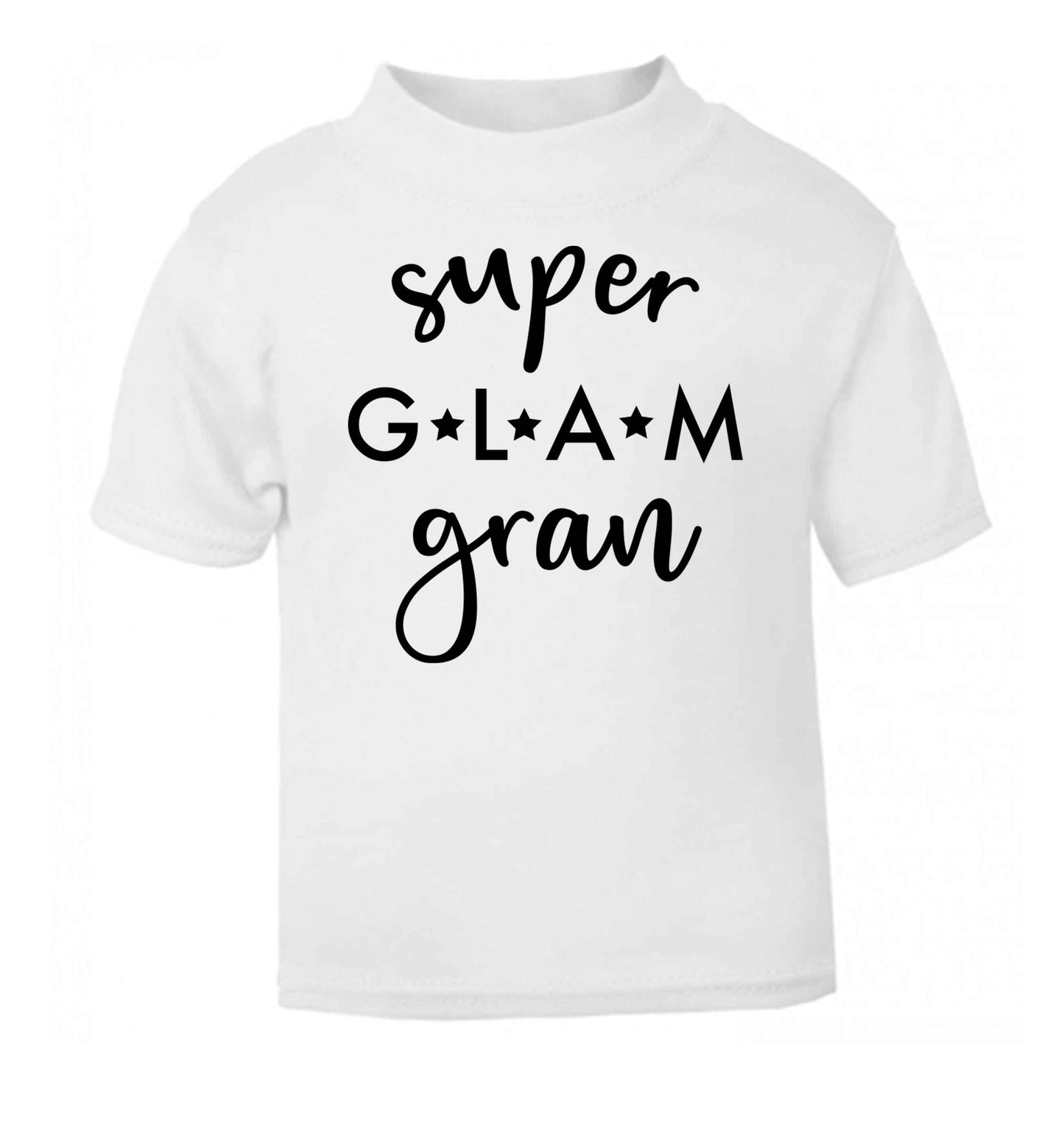 Super glam gran white Baby Toddler Tshirt 2 Years