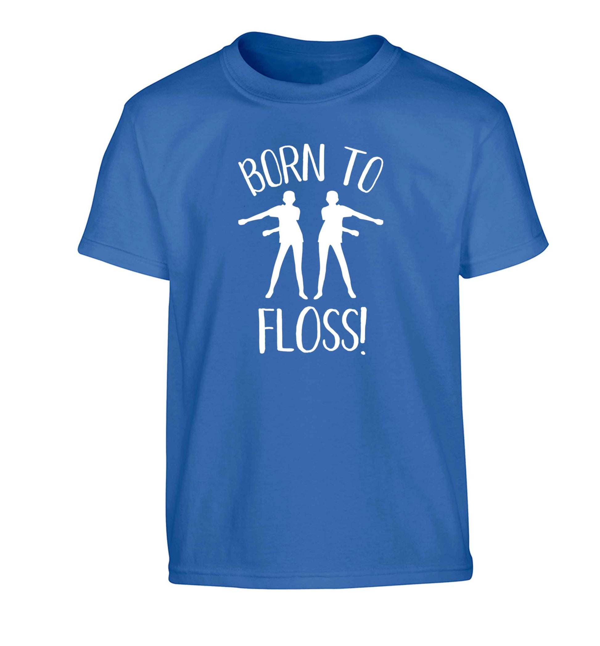 Born to floss Children's blue Tshirt 12-13 Years