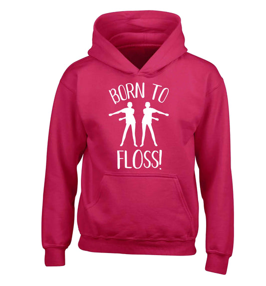 Born to floss children's pink hoodie 12-13 Years