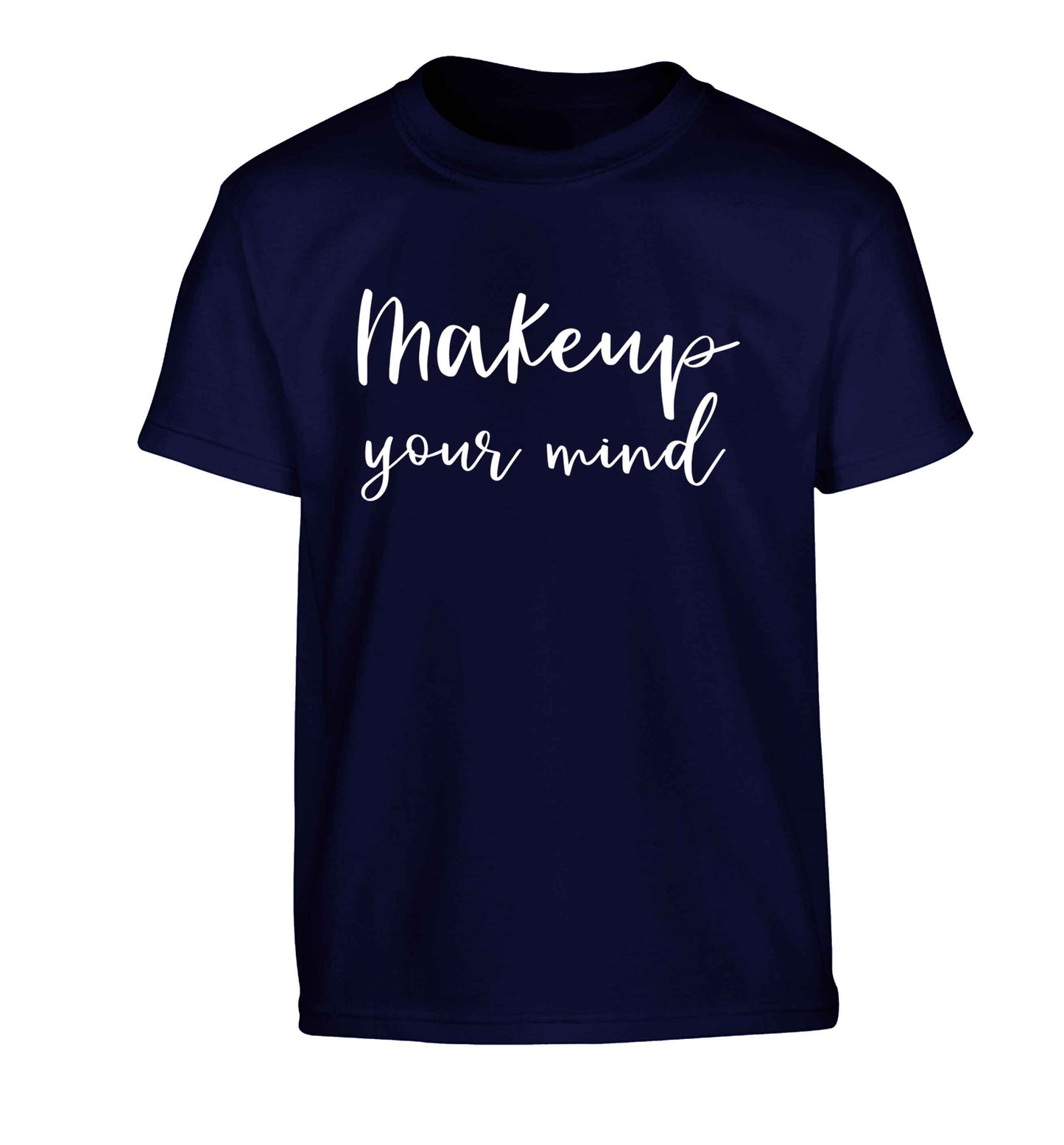 Makeup your mind Children's navy Tshirt 12-13 Years
