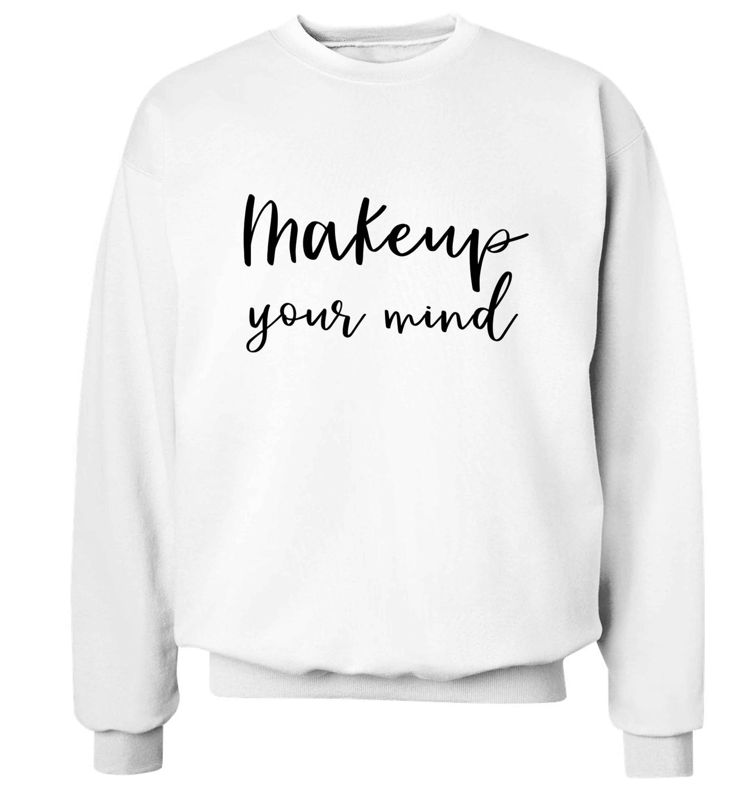Makeup your mind Adult's unisex white Sweater 2XL