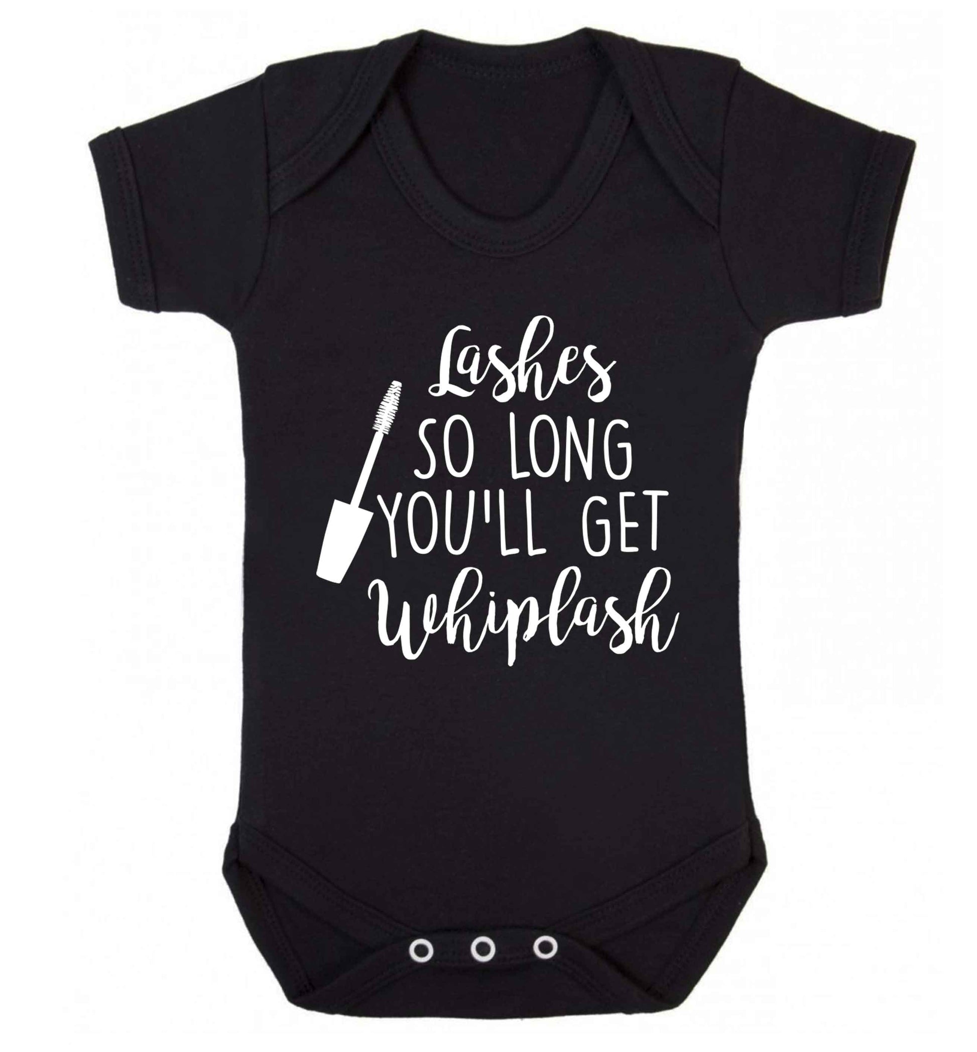 Lashes so long you'll get whiplash Baby Vest black 18-24 months