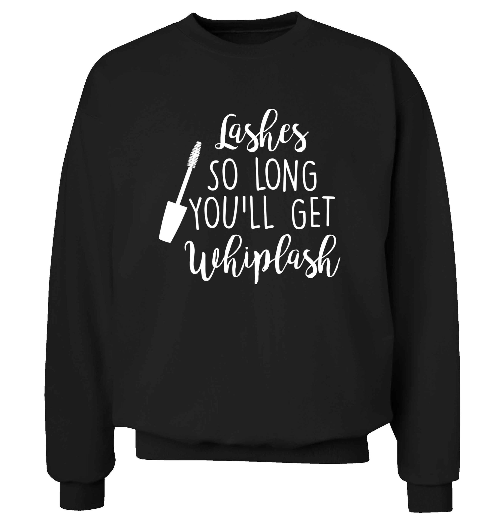 Lashes so long you'll get whiplash Adult's unisex black Sweater 2XL