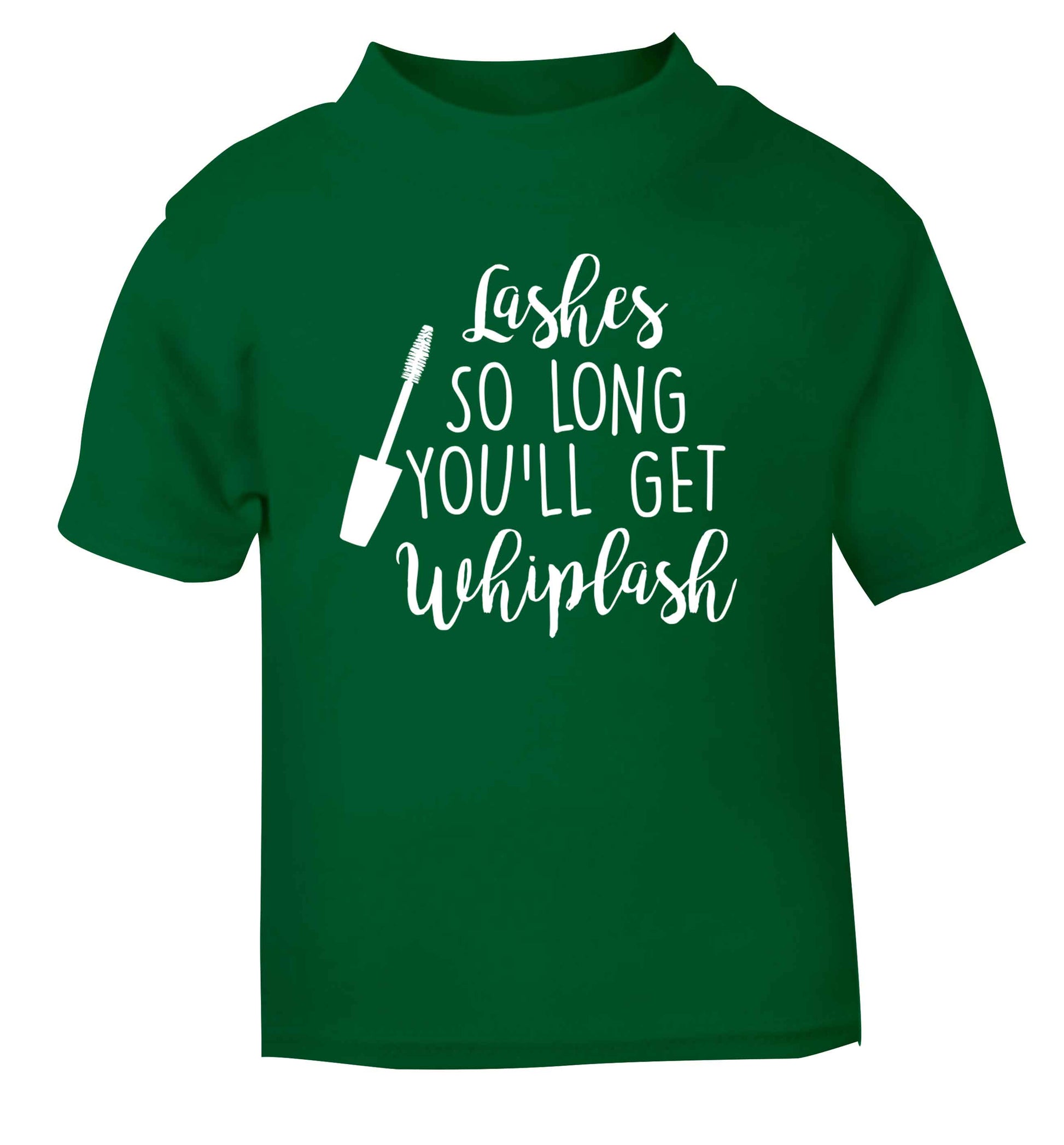 Lashes so long you'll get whiplash green Baby Toddler Tshirt 2 Years