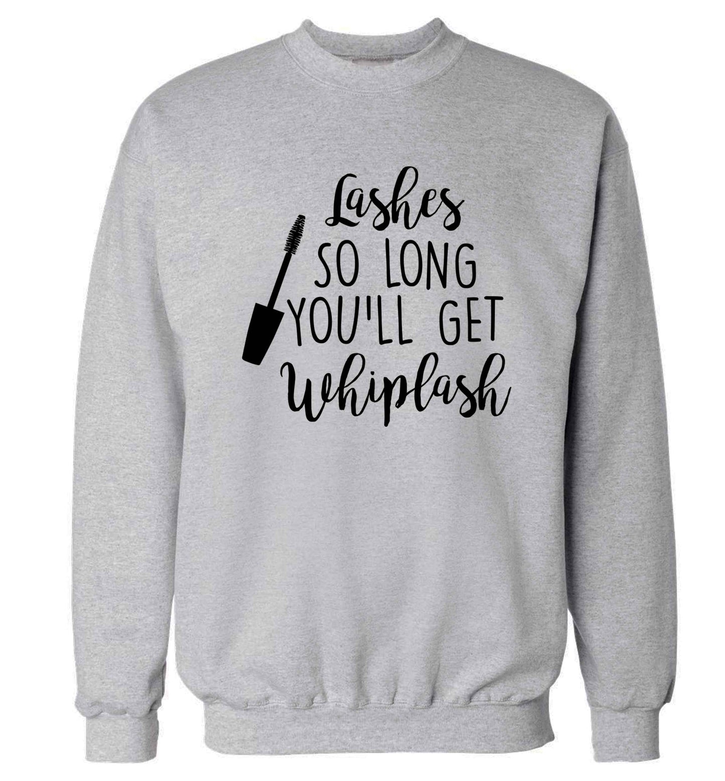 Lashes so long you'll get whiplash Adult's unisex grey Sweater 2XL