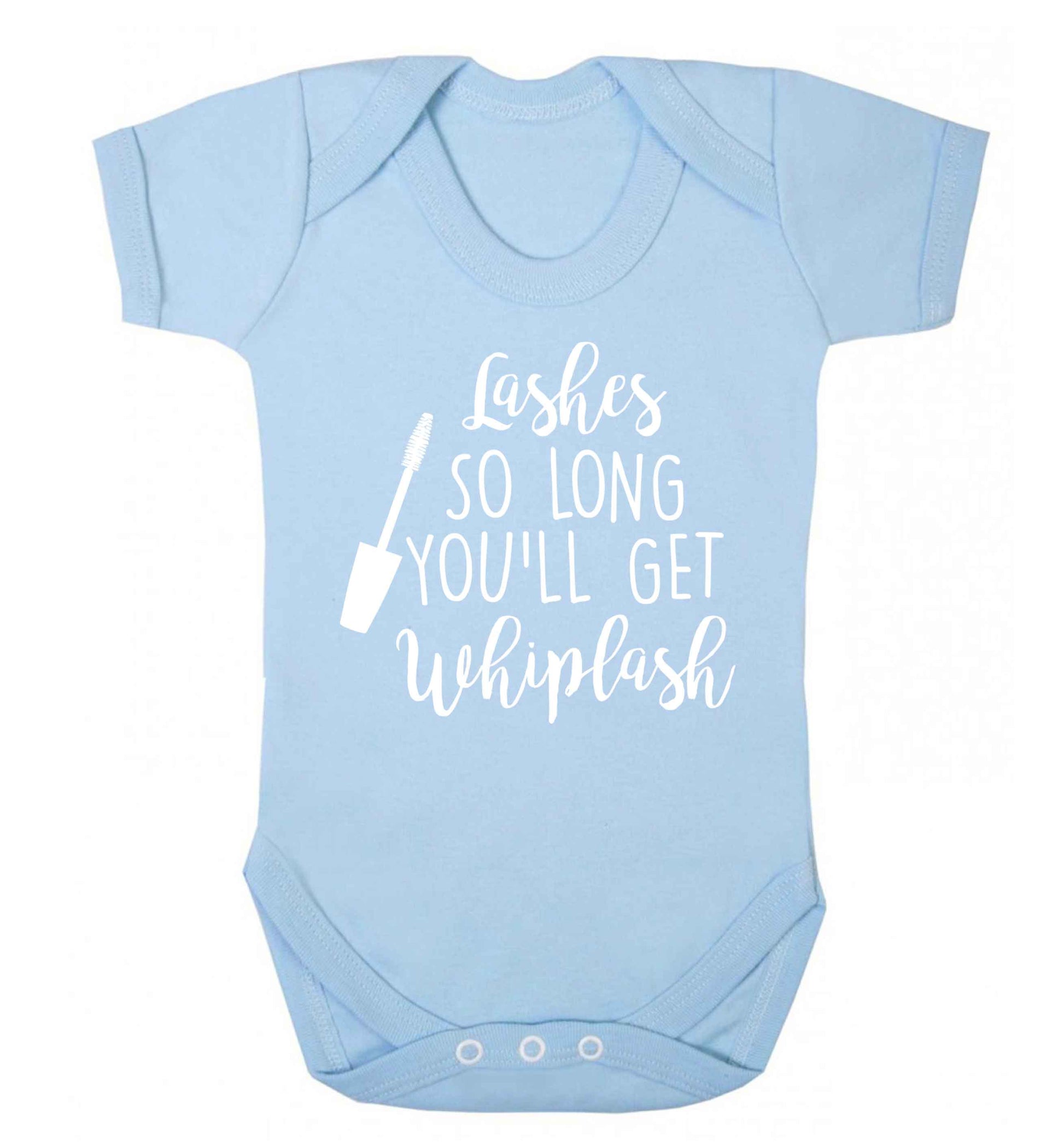 Lashes so long you'll get whiplash Baby Vest pale blue 18-24 months