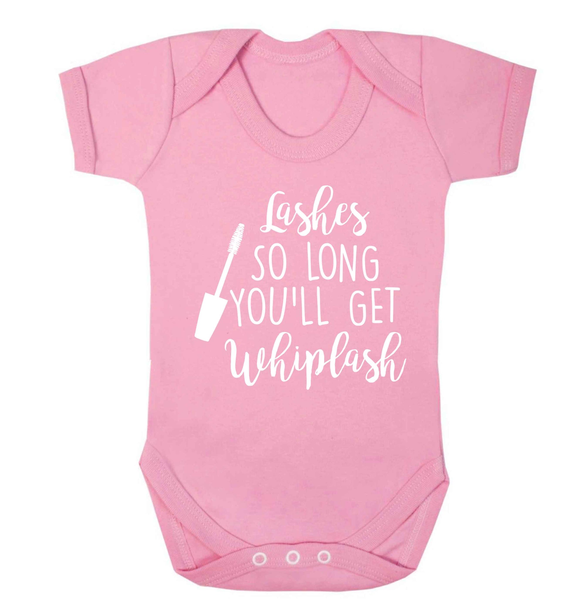 Lashes so long you'll get whiplash Baby Vest pale pink 18-24 months