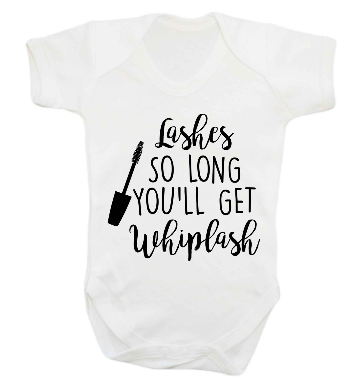 Lashes so long you'll get whiplash Baby Vest white 18-24 months