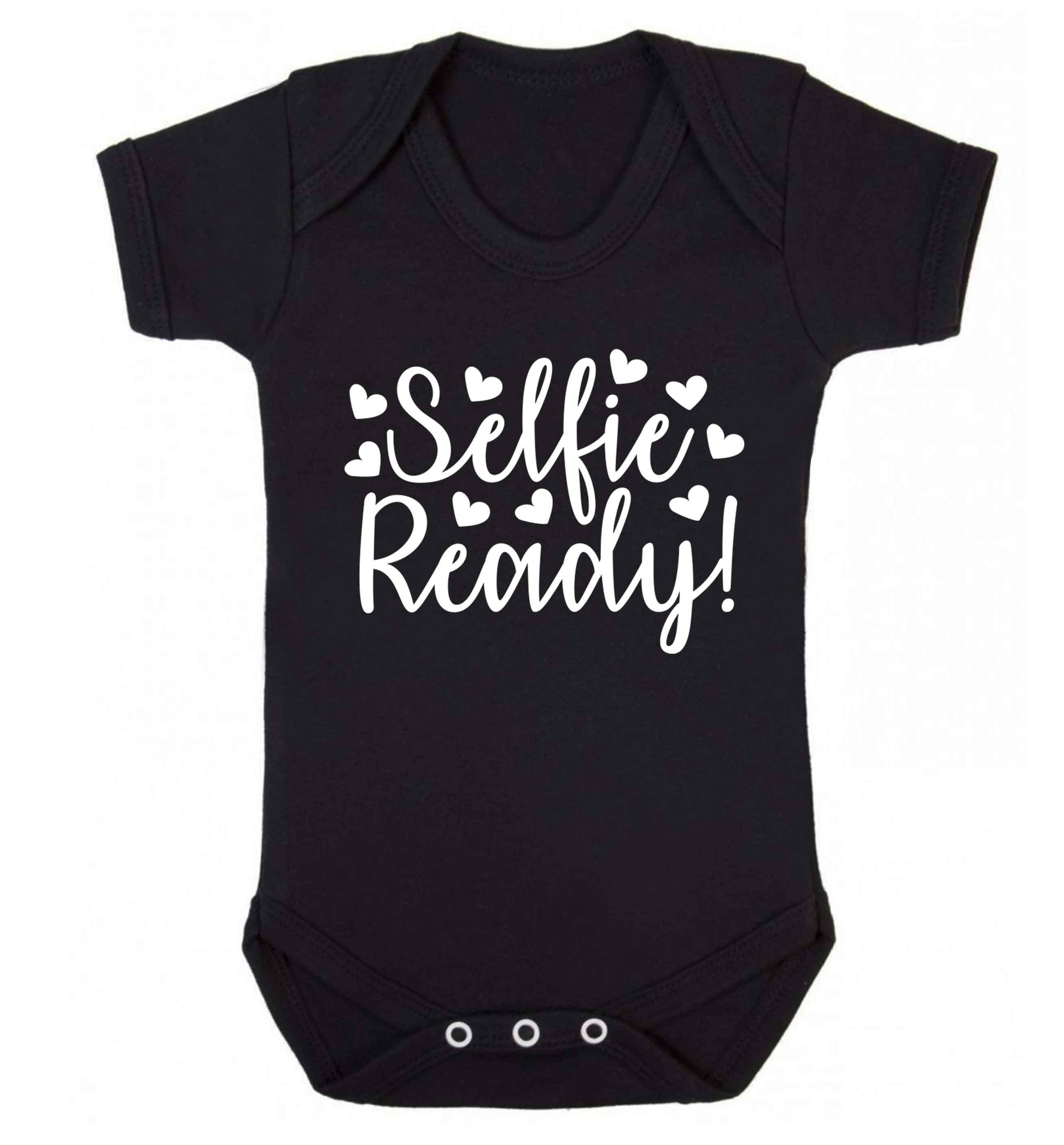 Selfie ready Baby Vest black 18-24 months