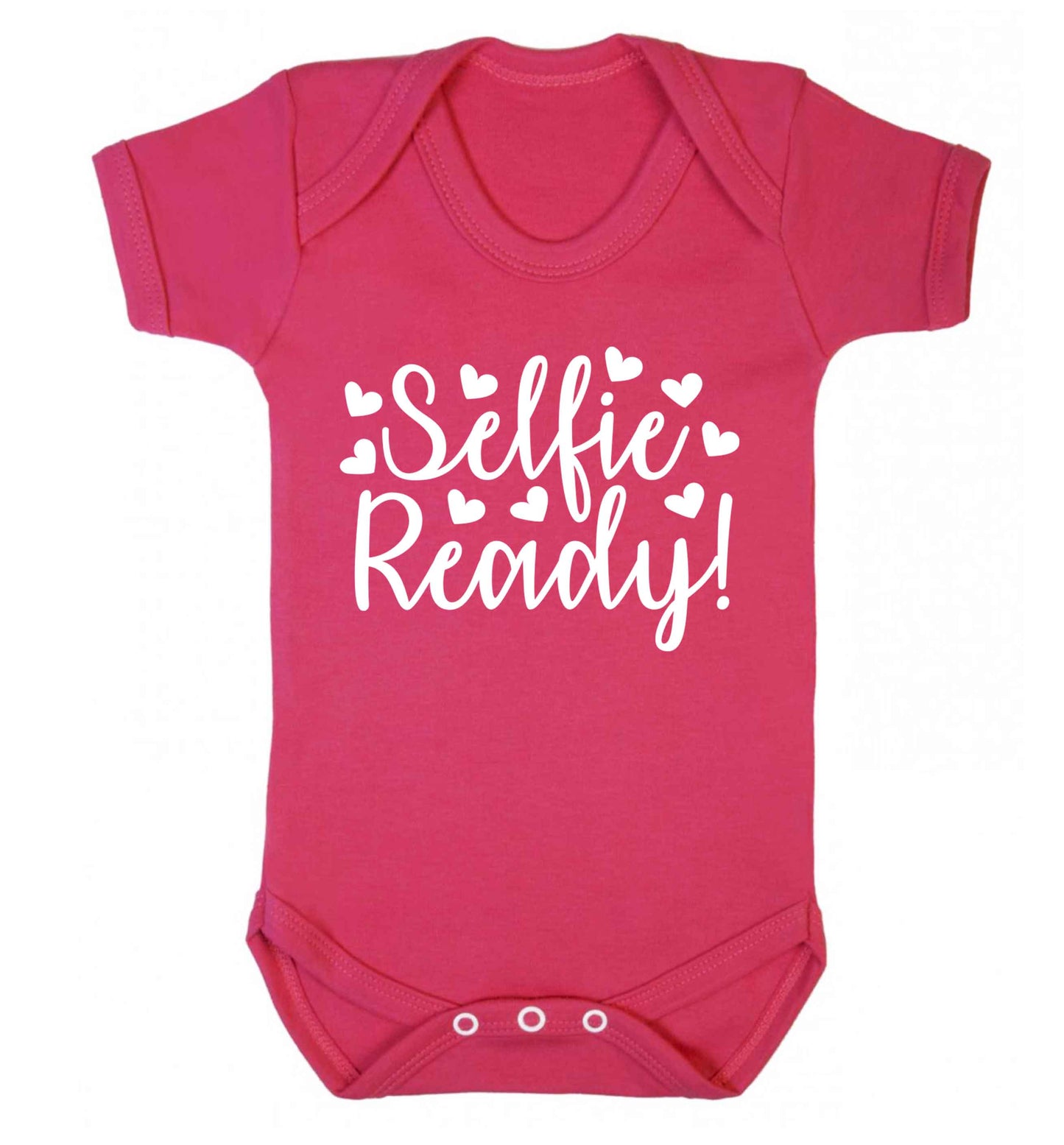 Selfie ready Baby Vest dark pink 18-24 months