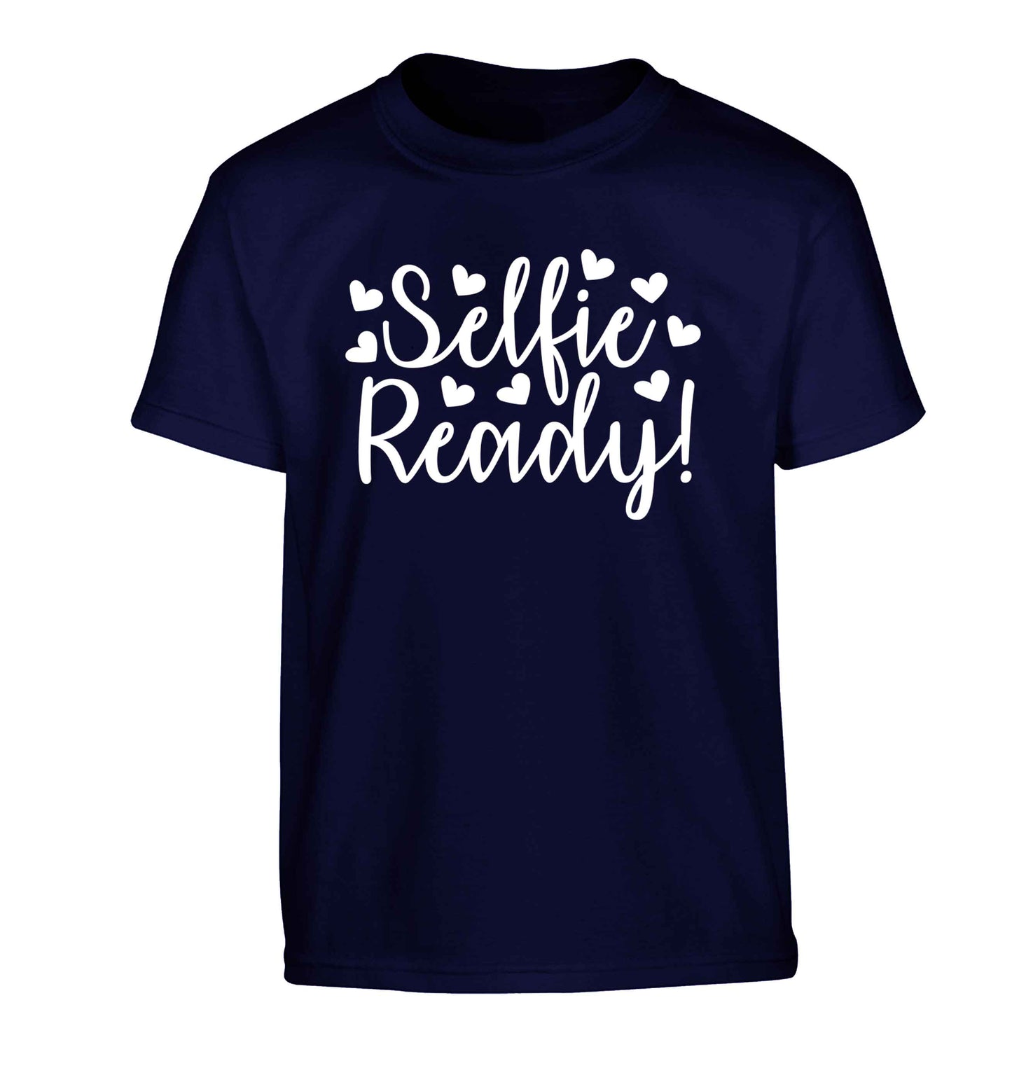 Selfie ready Children's navy Tshirt 12-13 Years