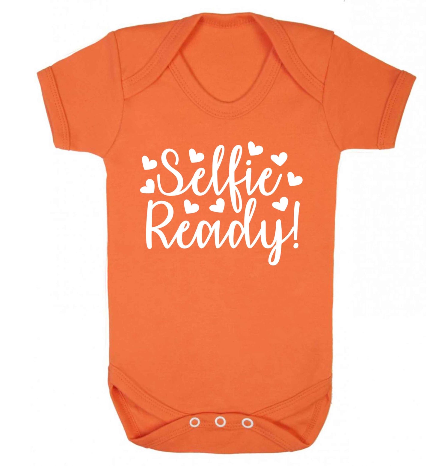 Selfie ready Baby Vest orange 18-24 months