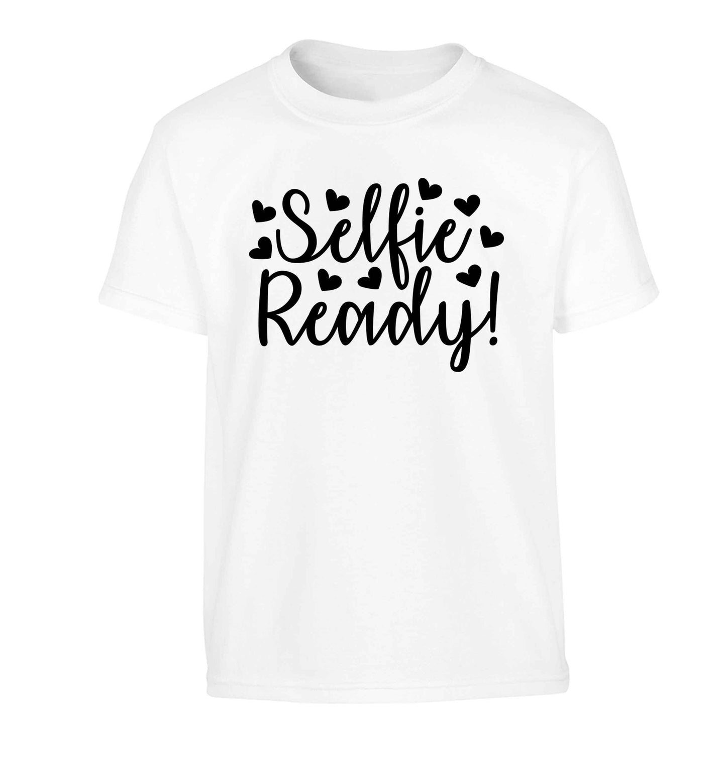Selfie ready Children's white Tshirt 12-13 Years