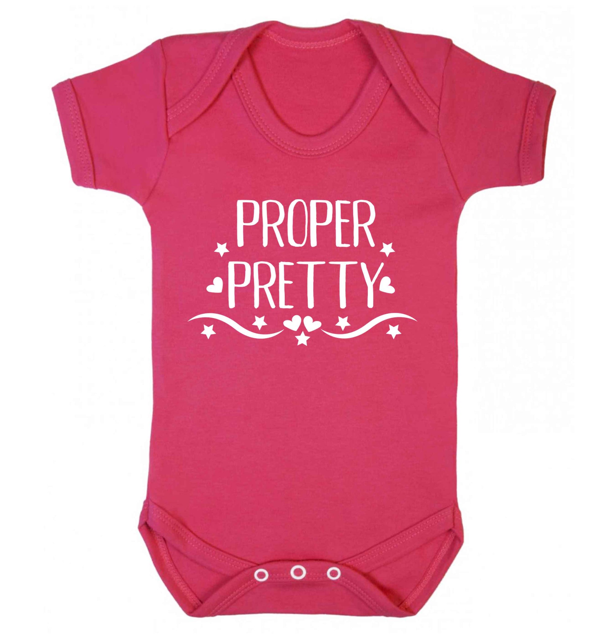 Proper pretty Baby Vest dark pink 18-24 months