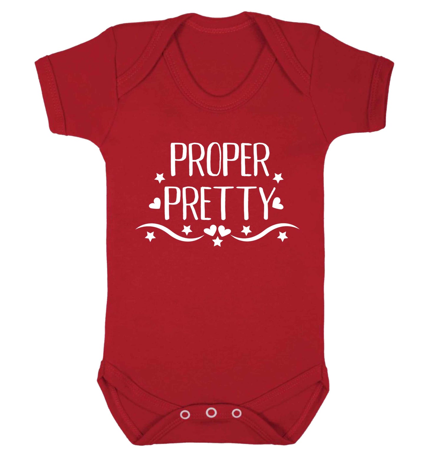 Proper pretty Baby Vest red 18-24 months