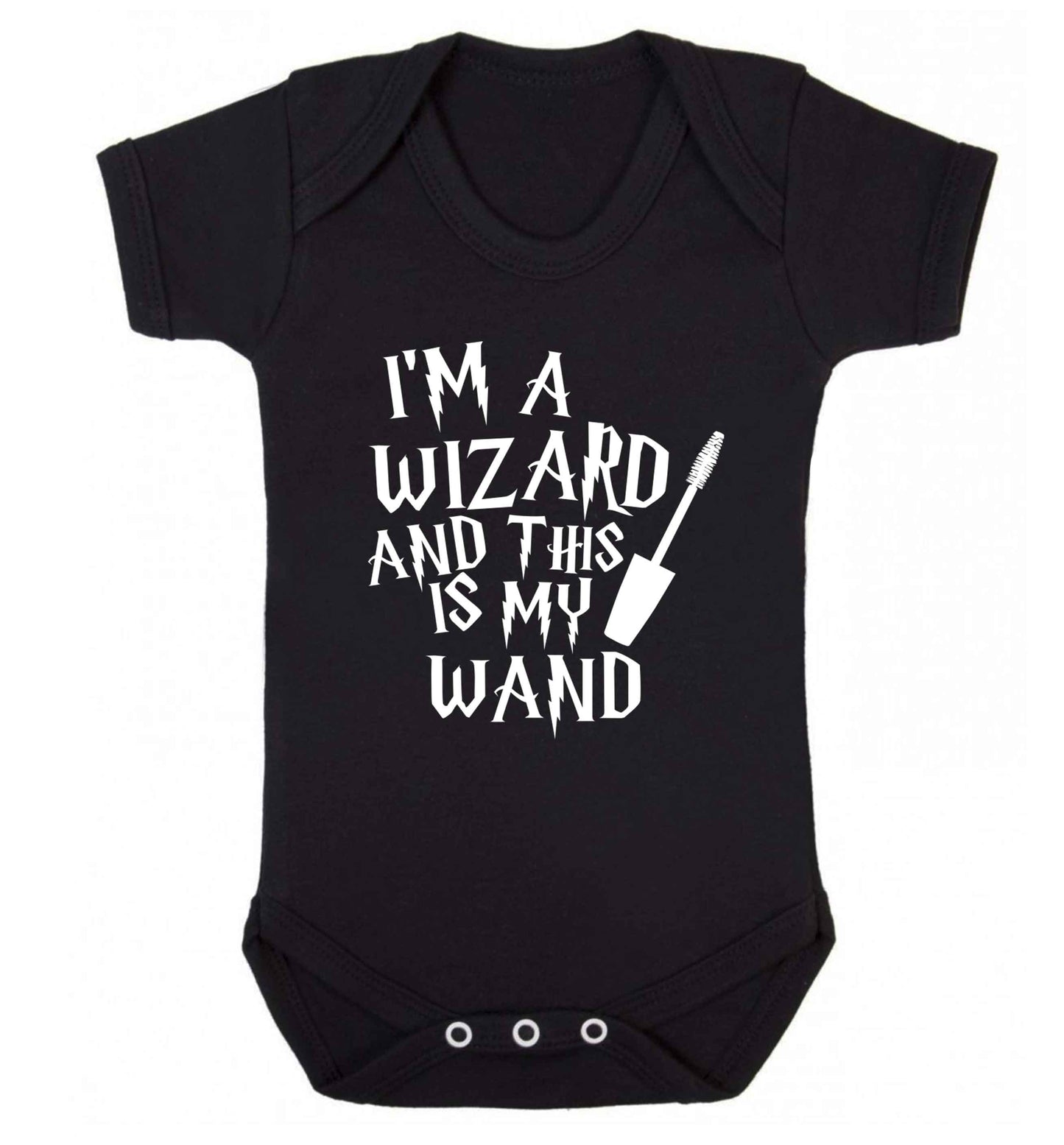 I'm a wizard and this is my wand Baby Vest black 18-24 months