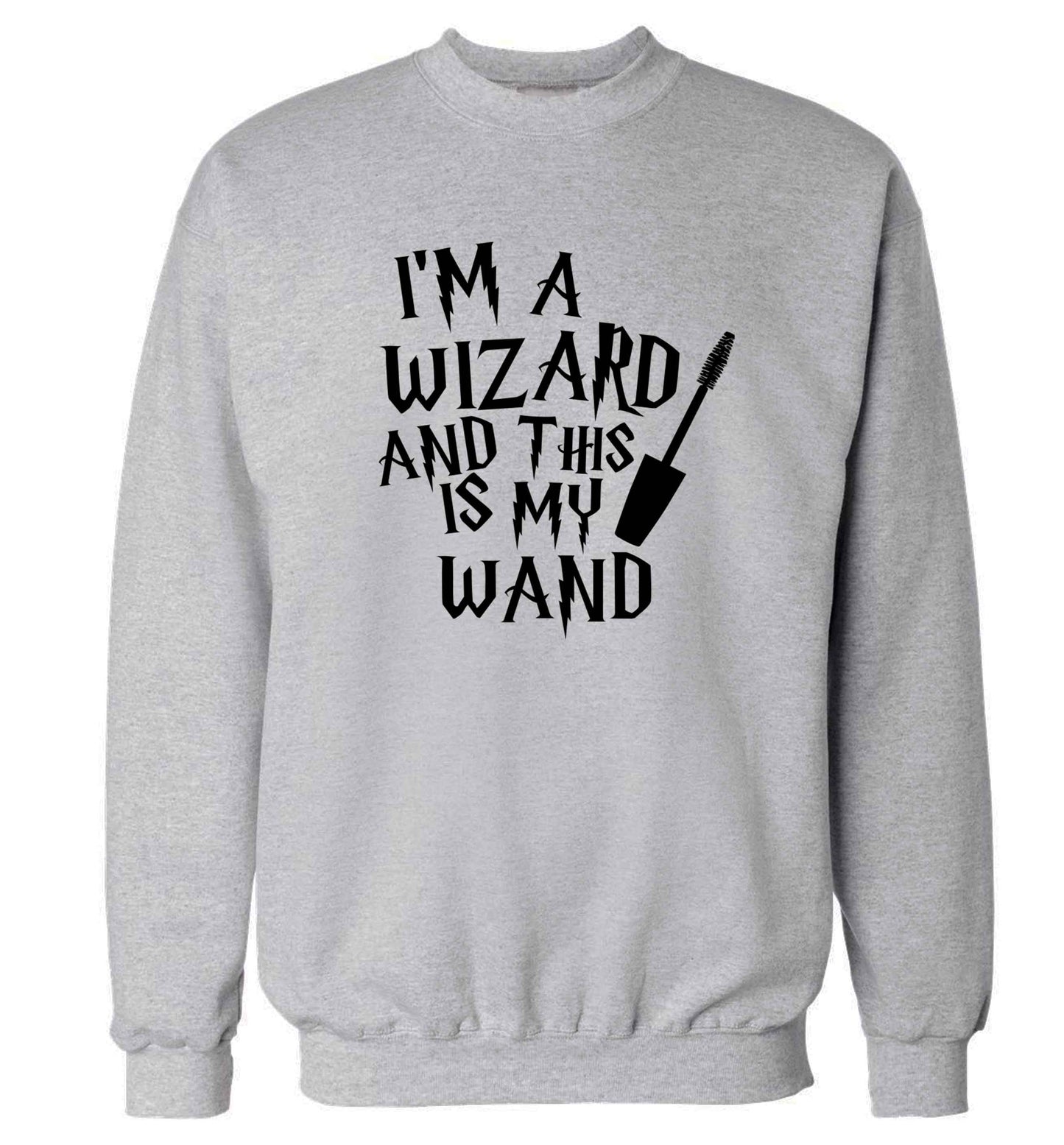 I'm a wizard and this is my wand Adult's unisex grey Sweater 2XL