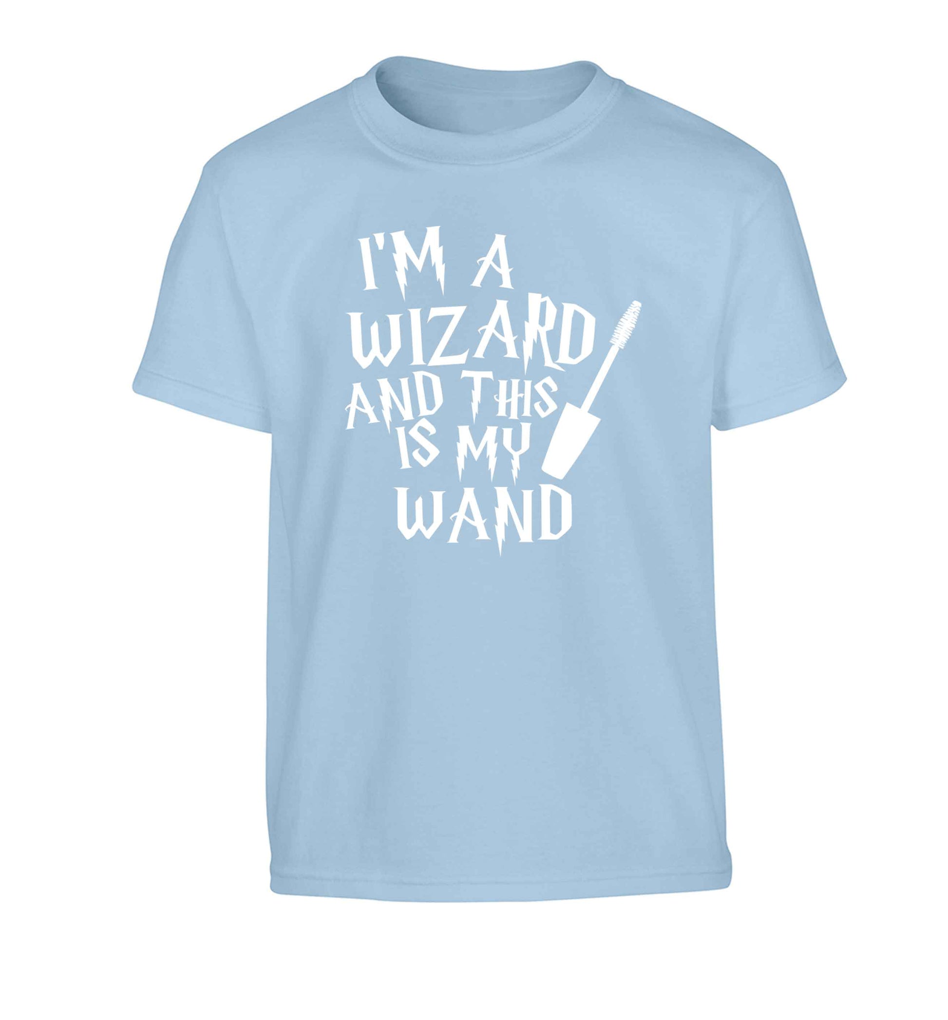 I'm a wizard and this is my wand Children's light blue Tshirt 12-13 Years